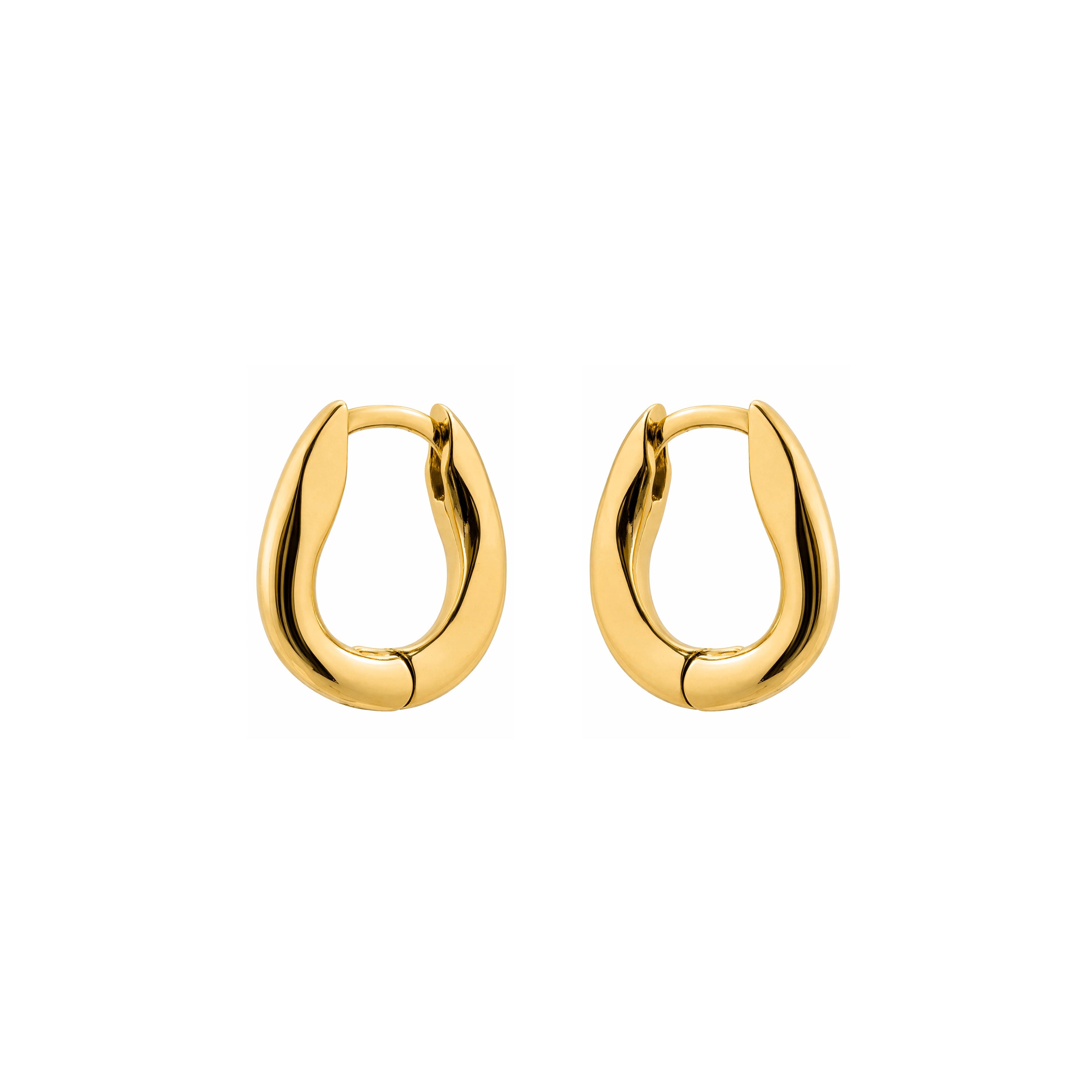18k yellow gold finish earrings - Aelen