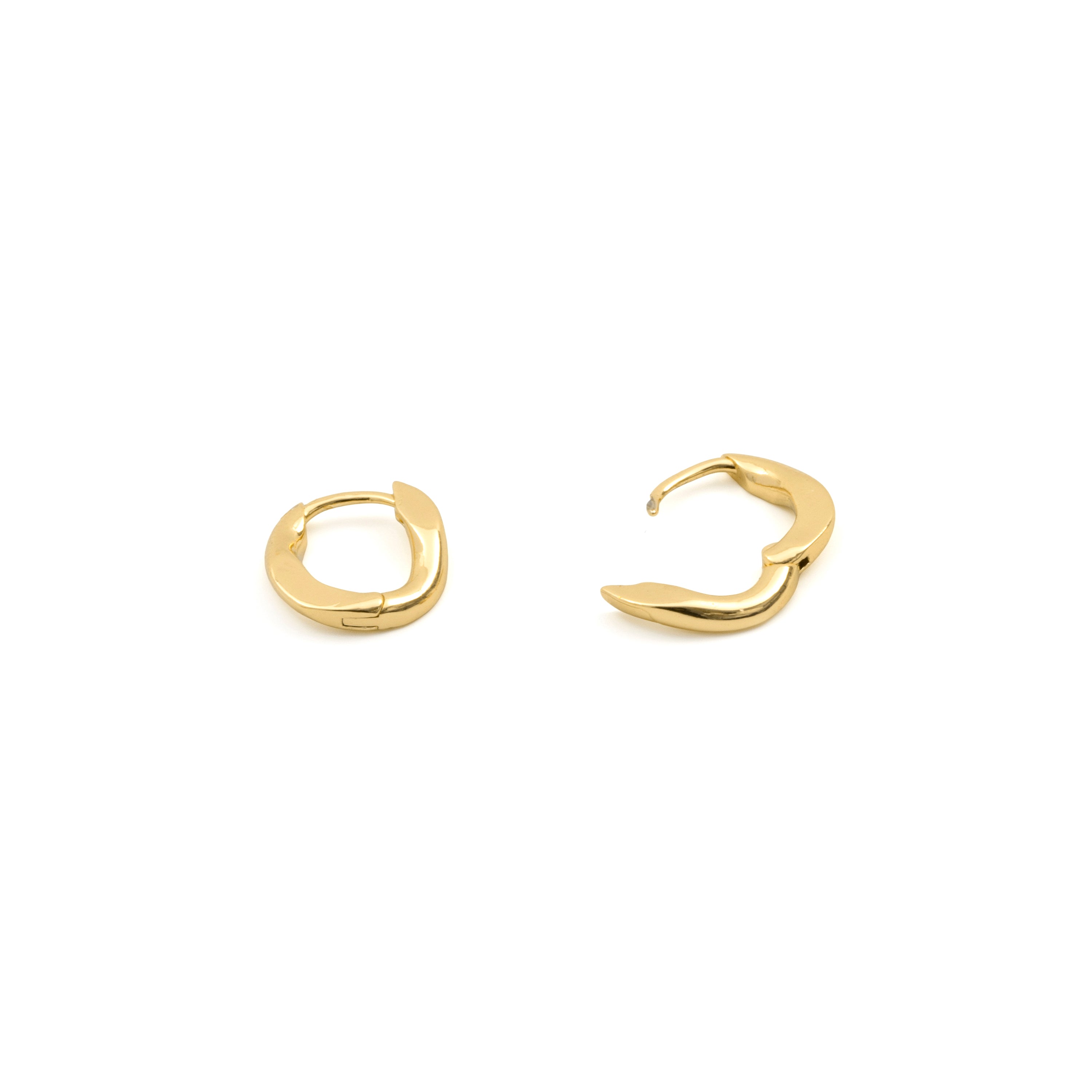 18k yellow gold finish earrings - Aelen