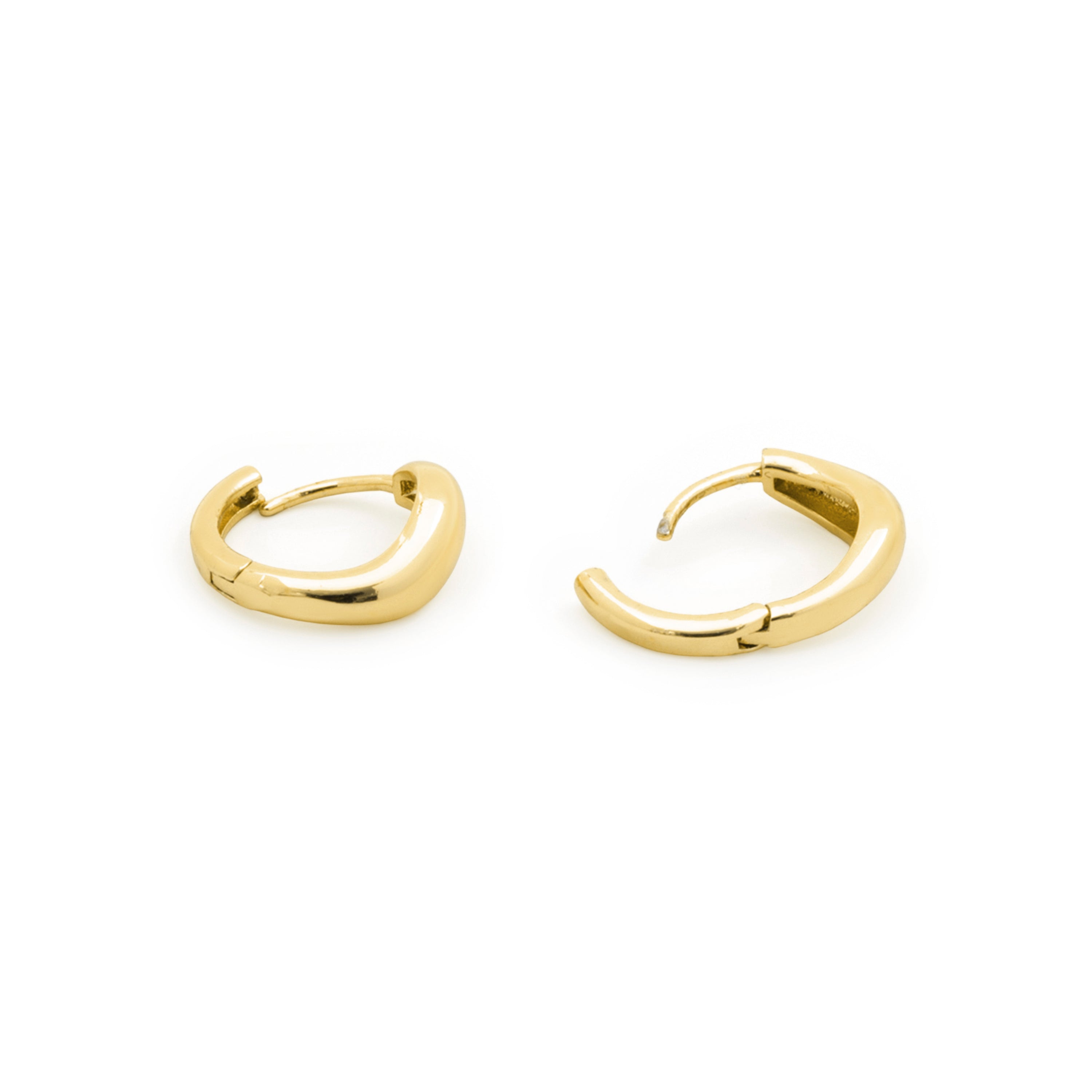 Pendientes acabado en oro amarillo de 18k - Lanwise