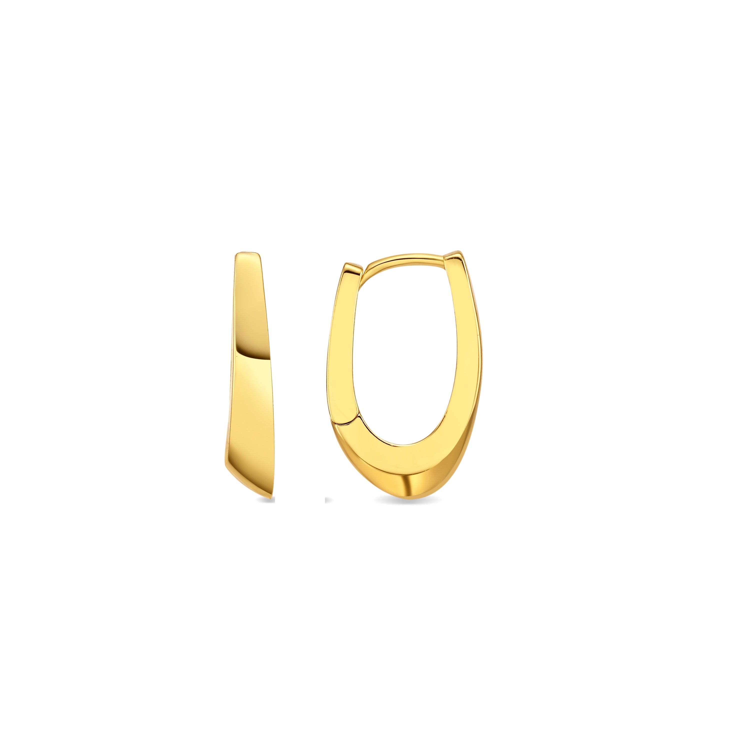 18k yellow gold finish earrings - Beriol