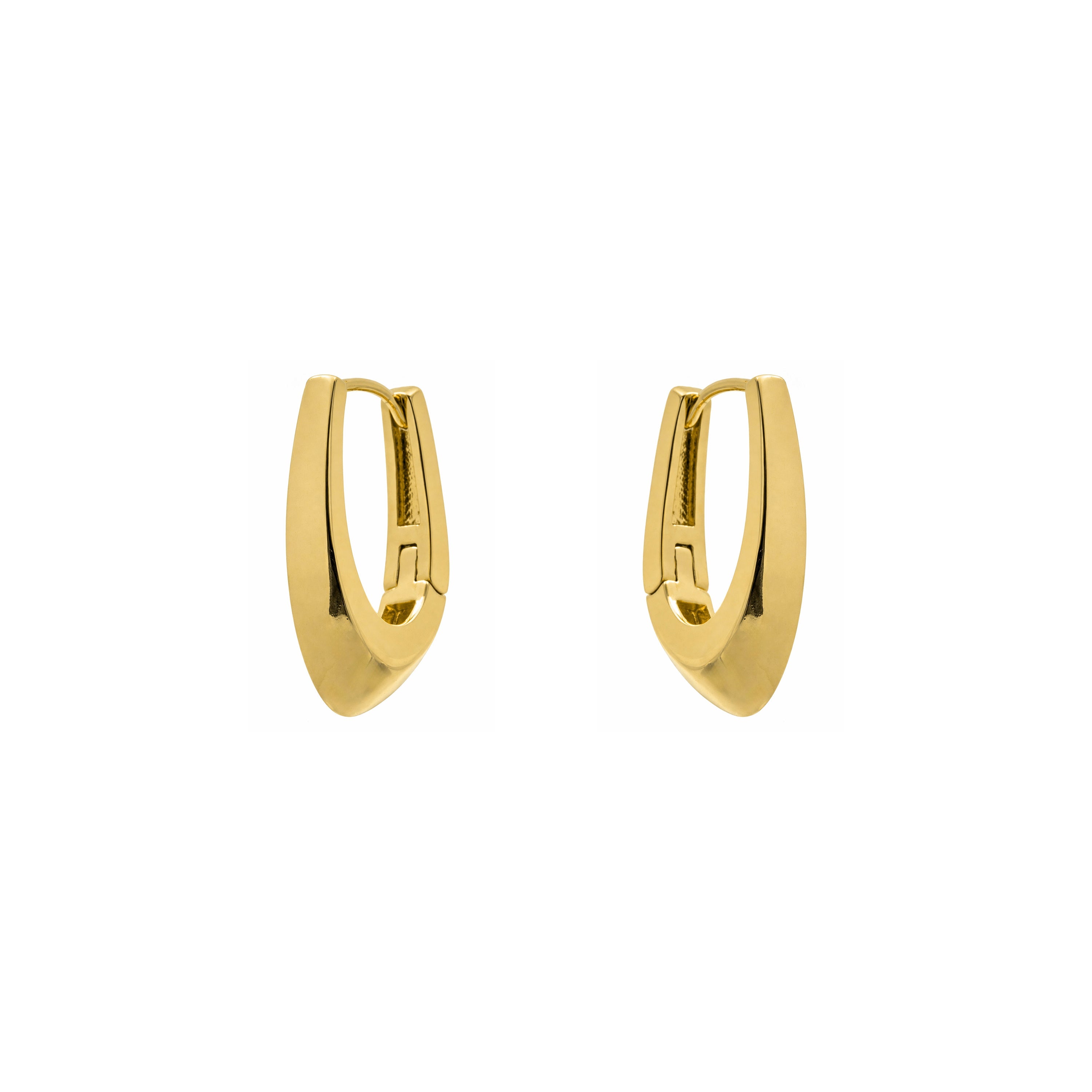 18k yellow gold finish earrings - Beriol