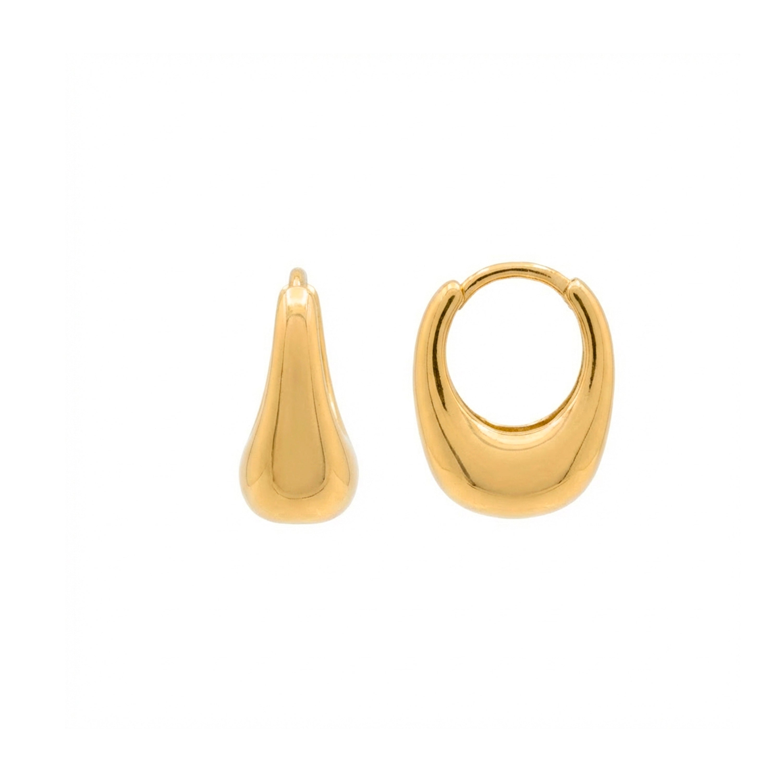 Pendientes acabado en oro amarillo de 18k - Lithran