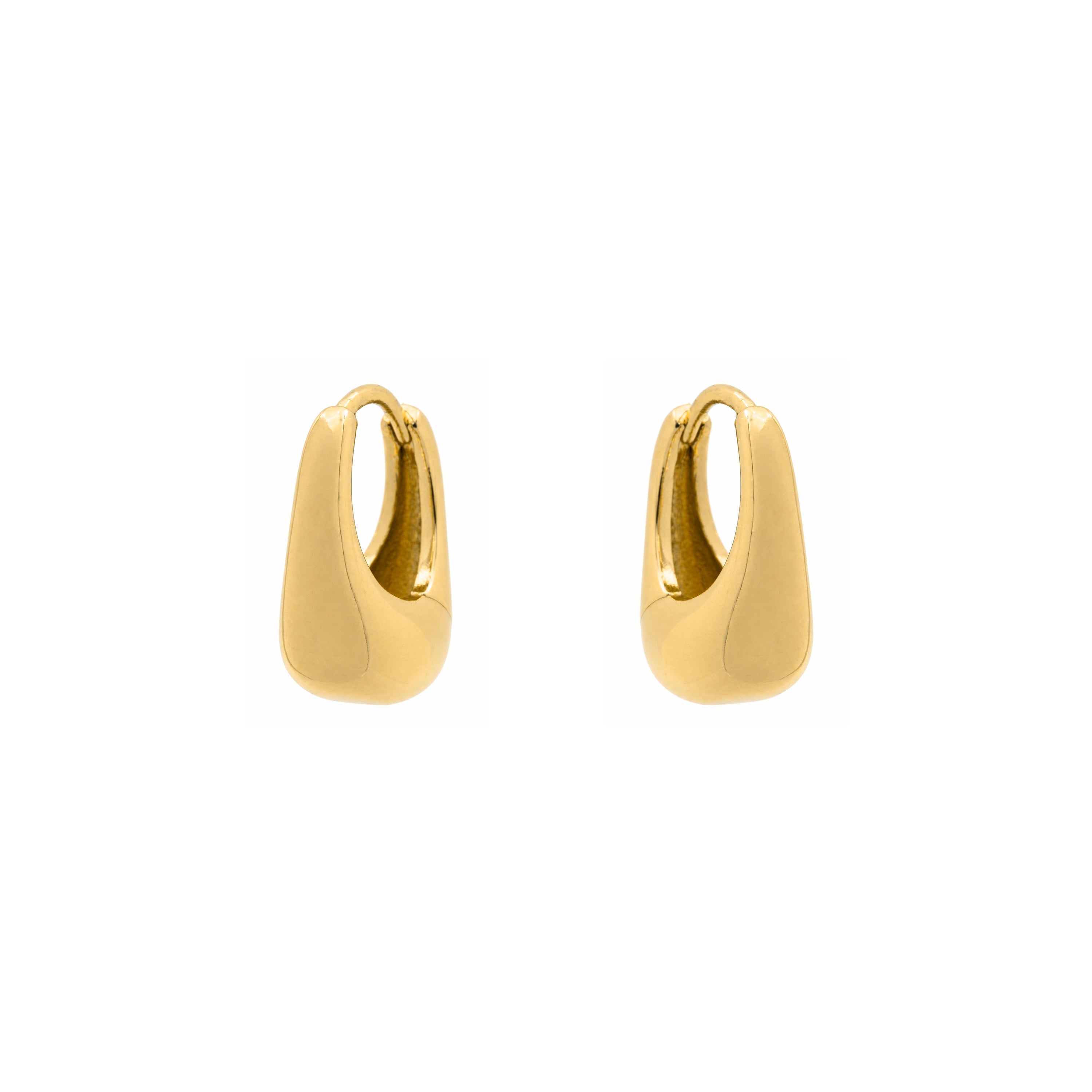 Pendientes acabado en oro amarillo de 18k - Lithran