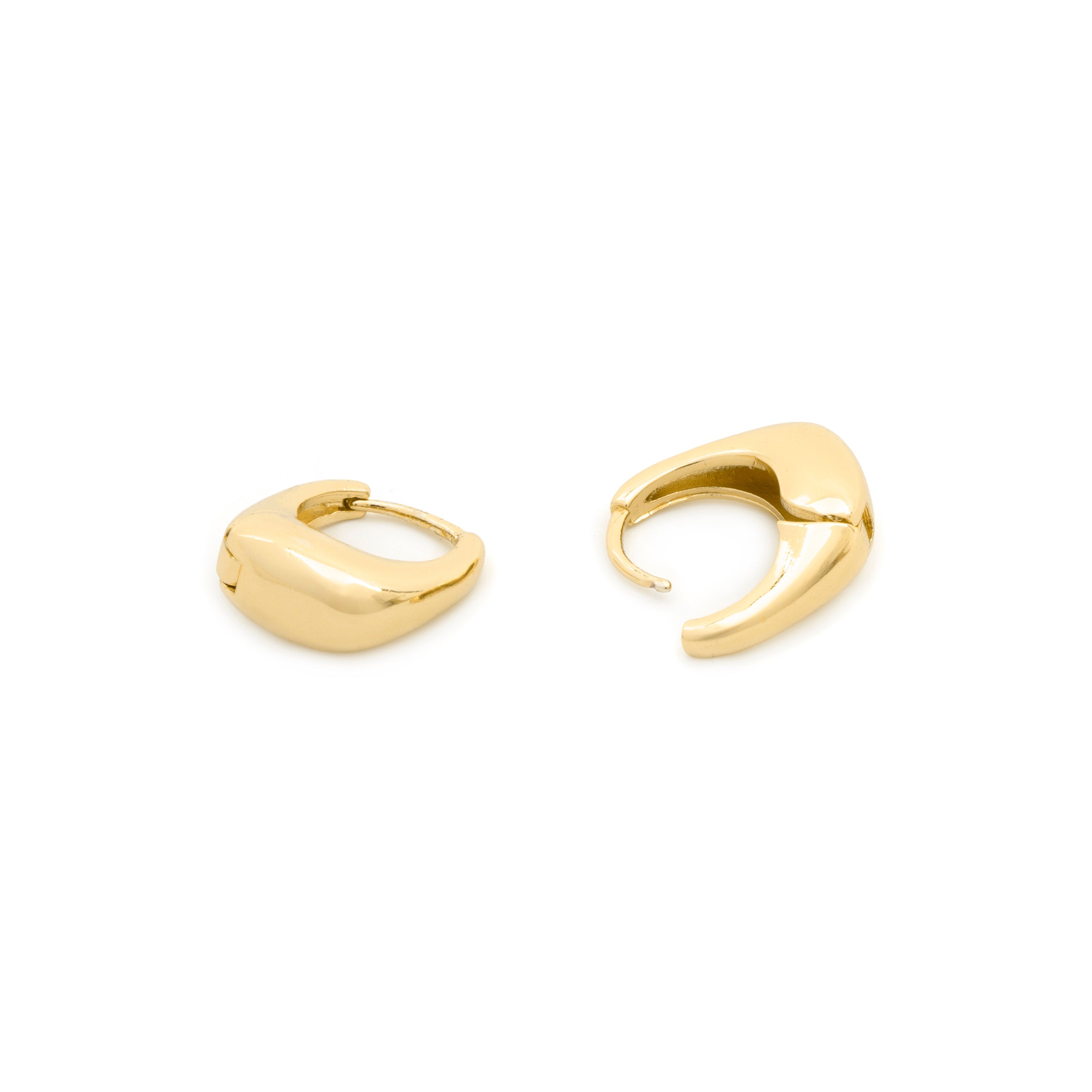 Pendientes acabado en oro amarillo de 18k - Lithran