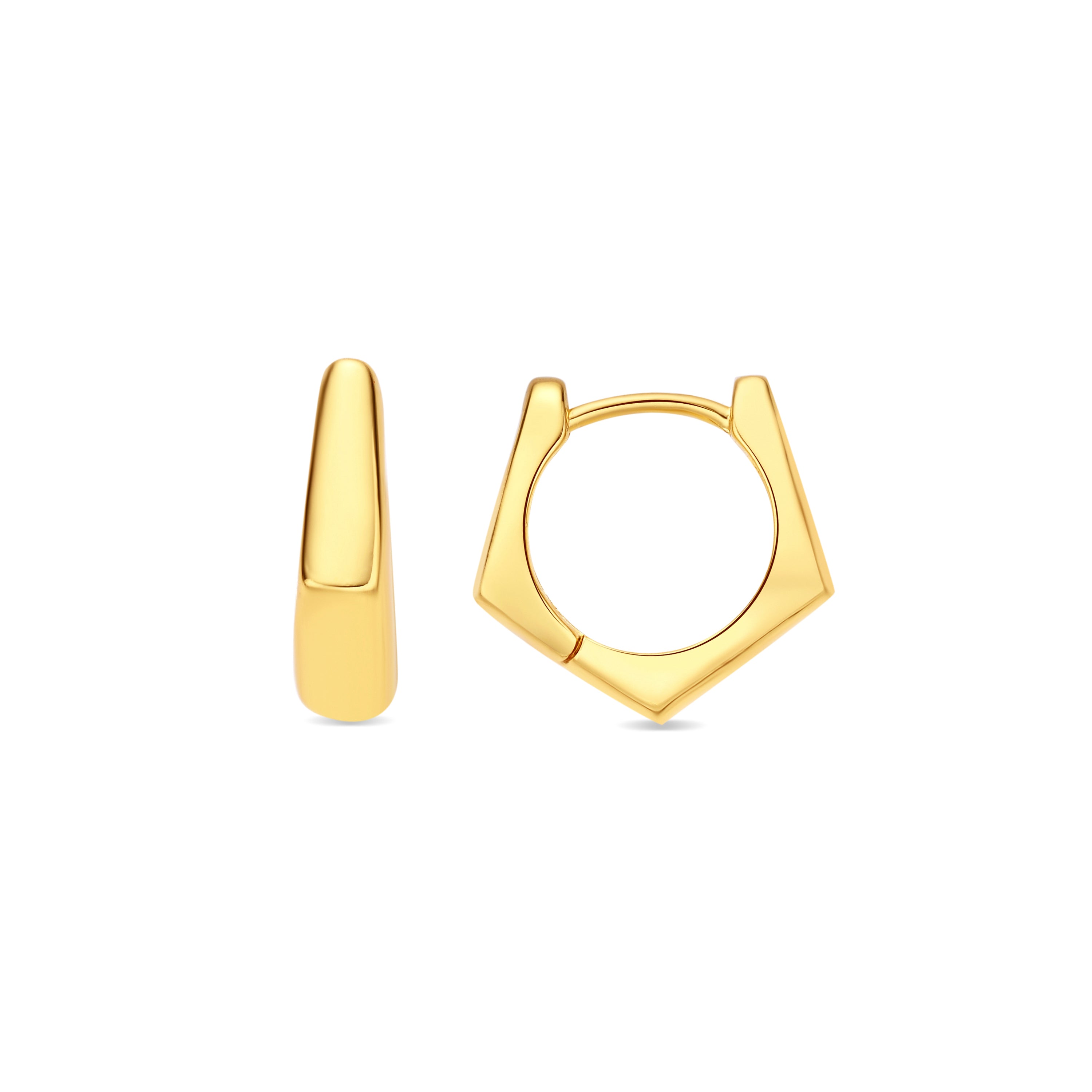 18k yellow gold finish earrings - Jibruk
