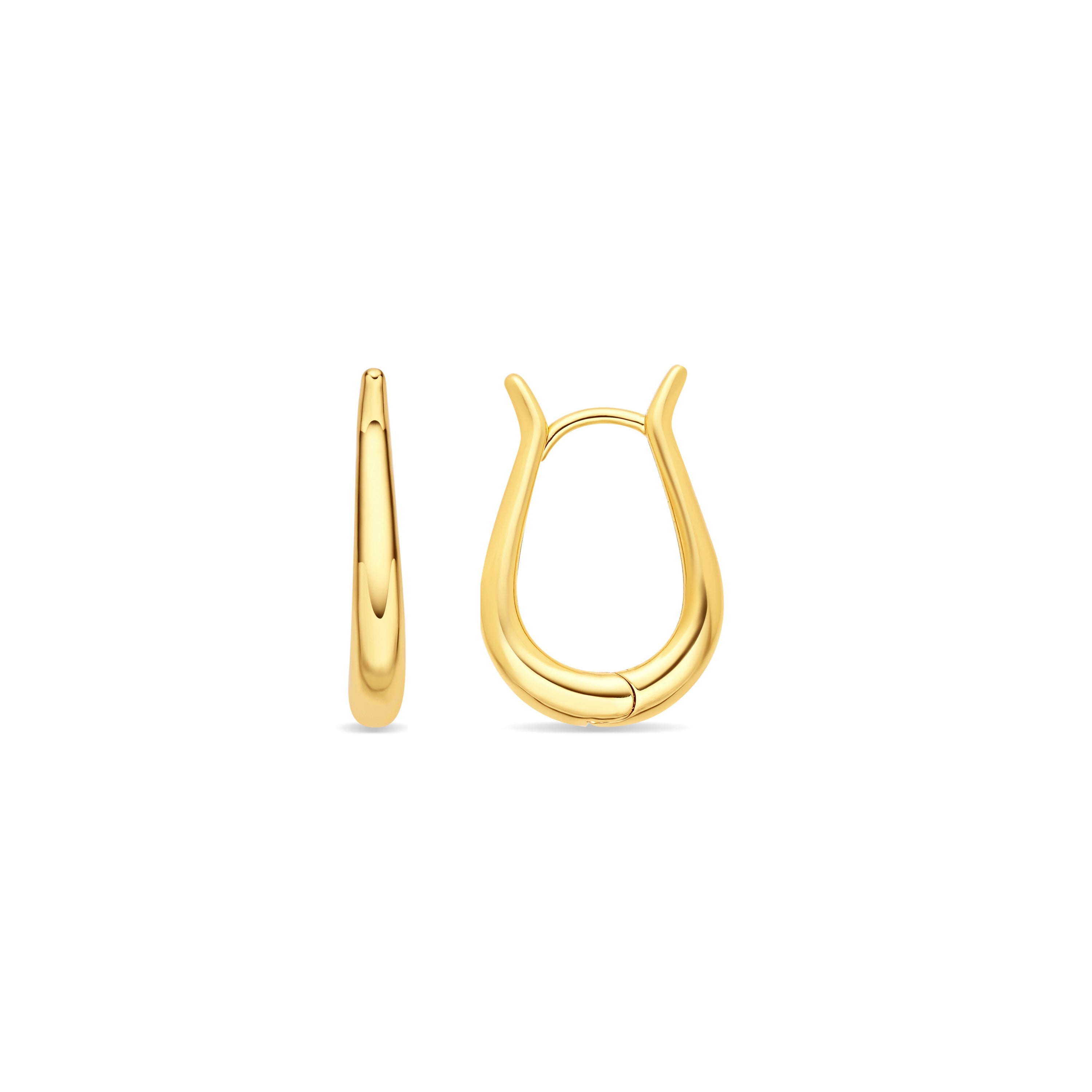 18k yellow gold finish earrings - Icton