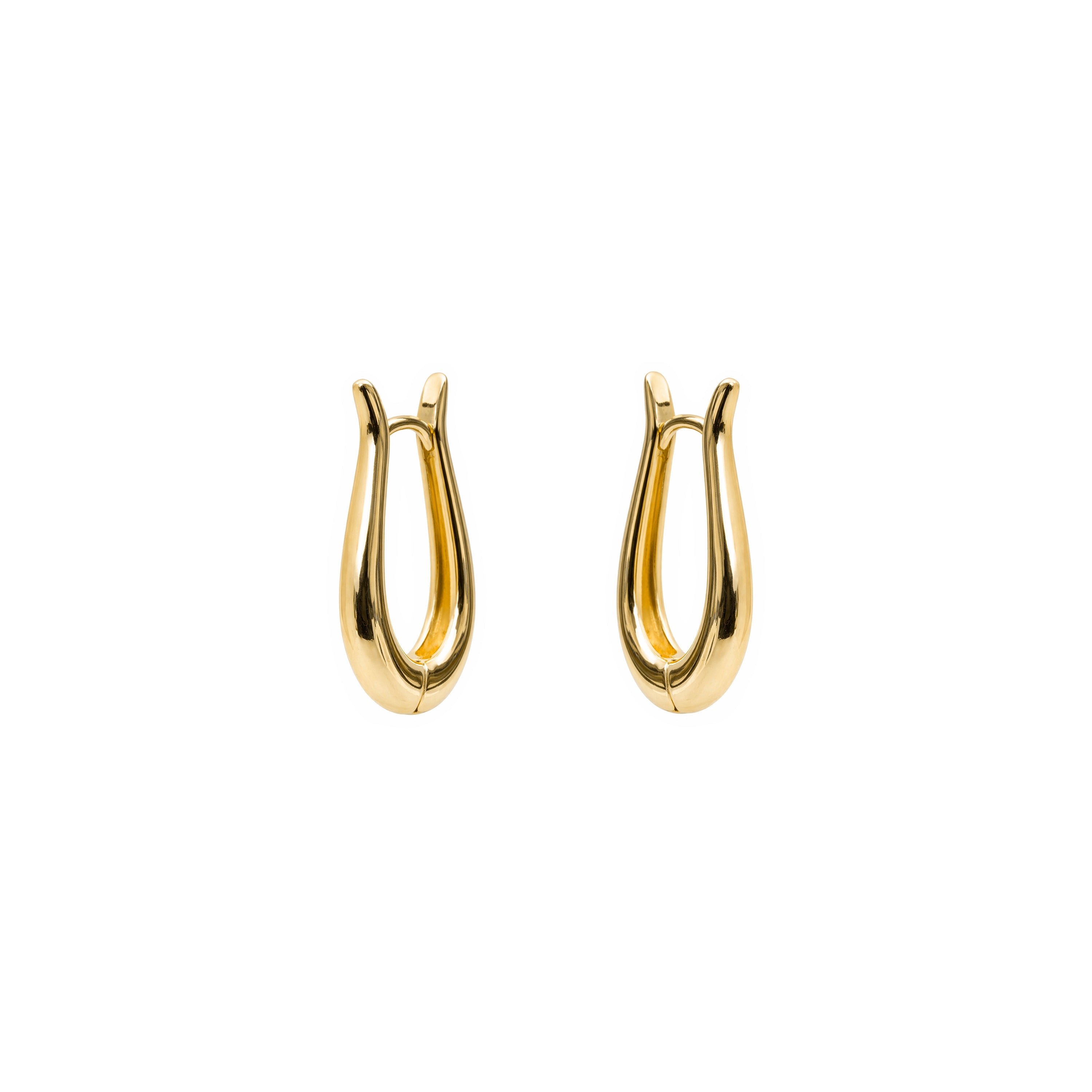 18k yellow gold finish earrings - Icton