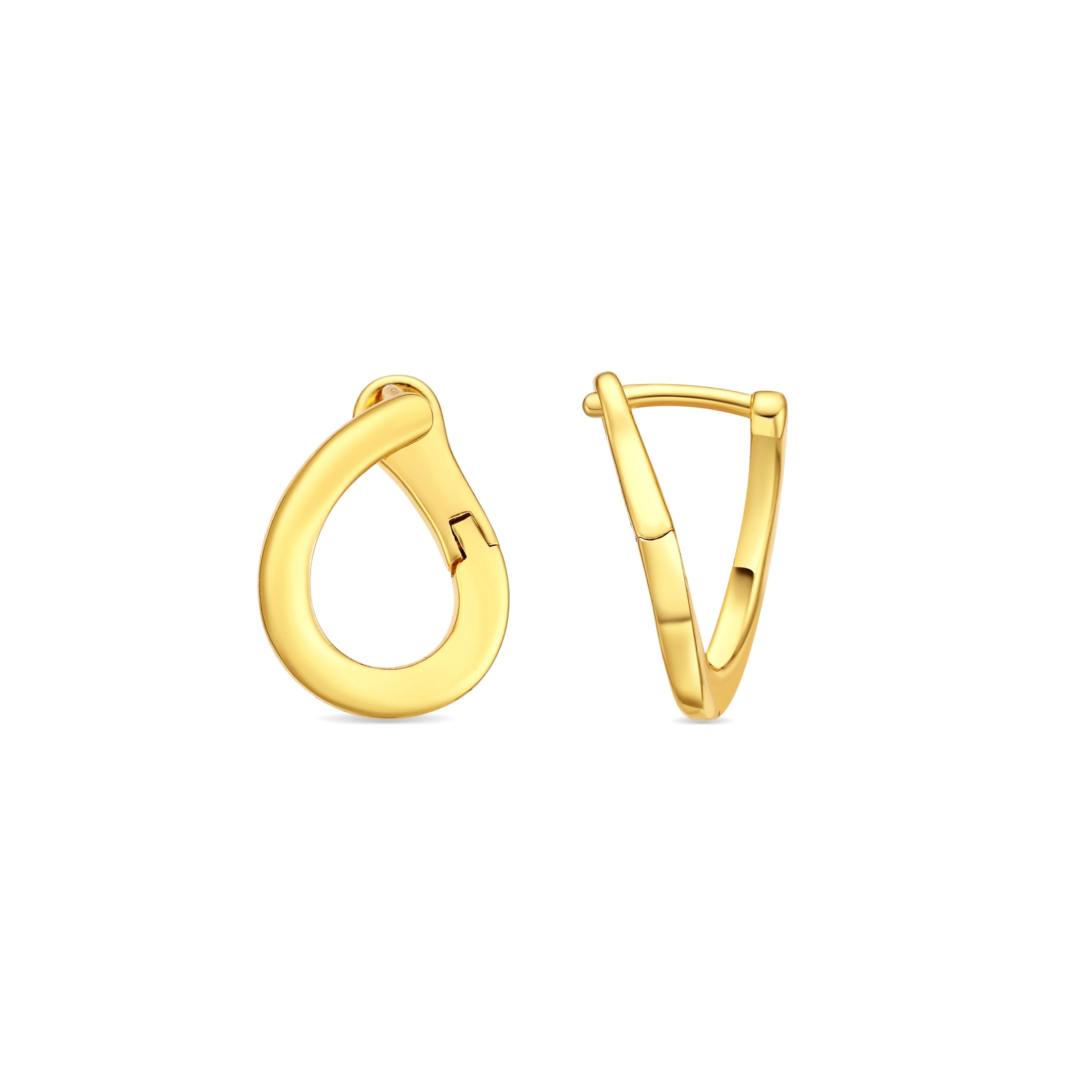 18k yellow gold finish earrings - Krith