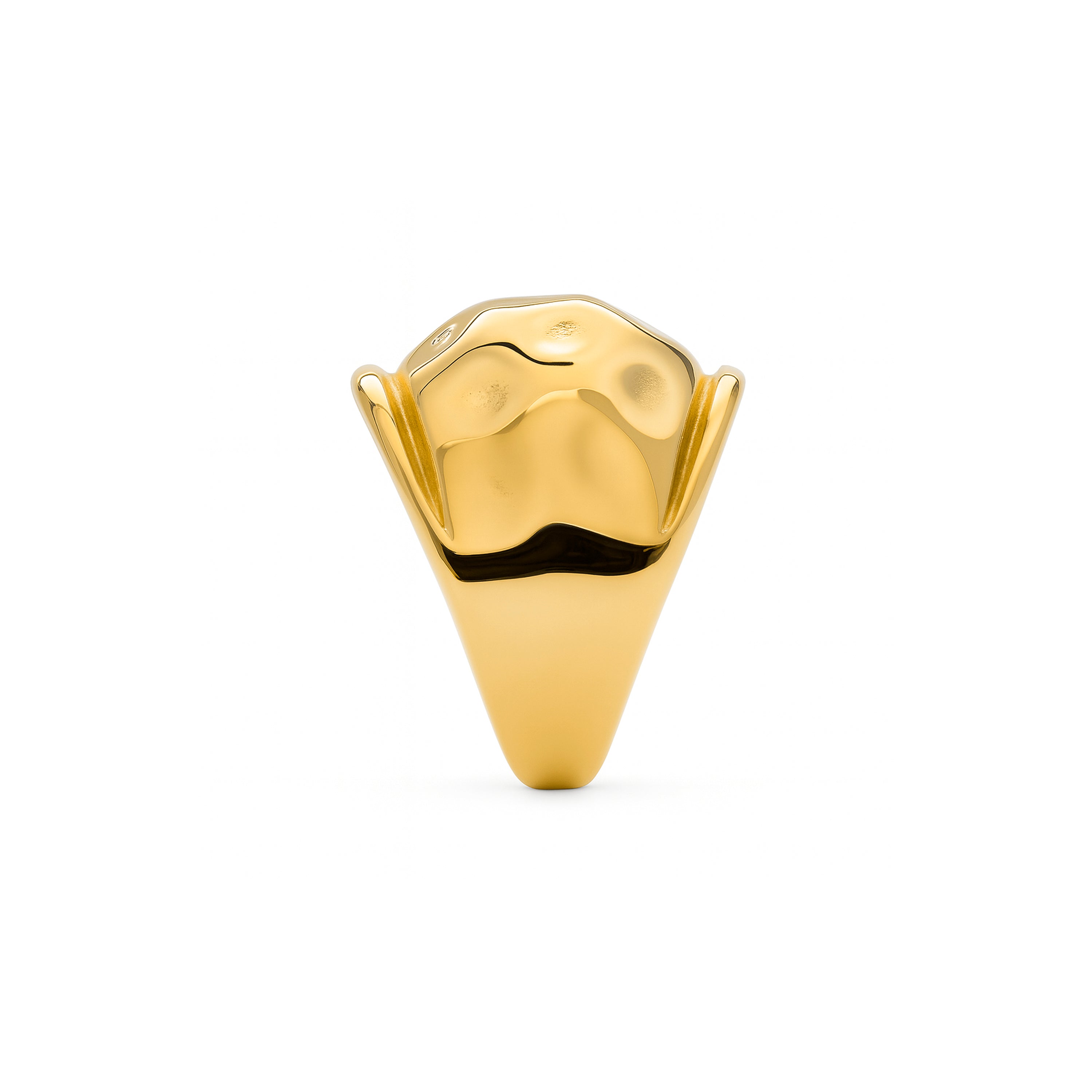 18k yellow gold plated ring - Belol