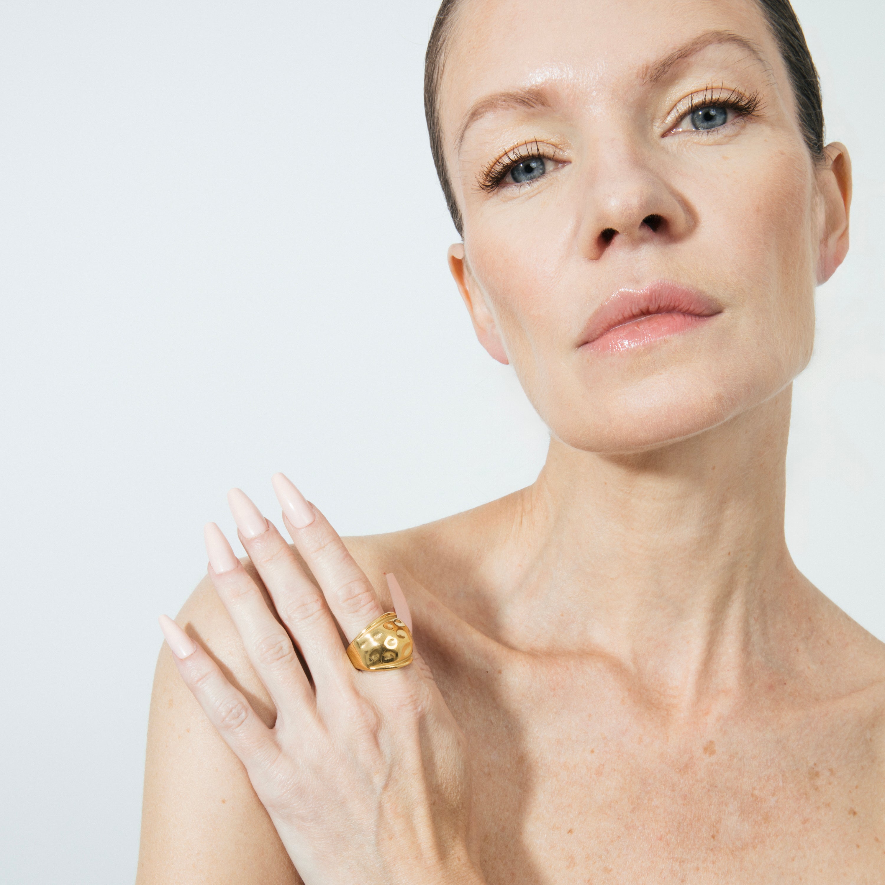 18k yellow gold plated ring - Belol