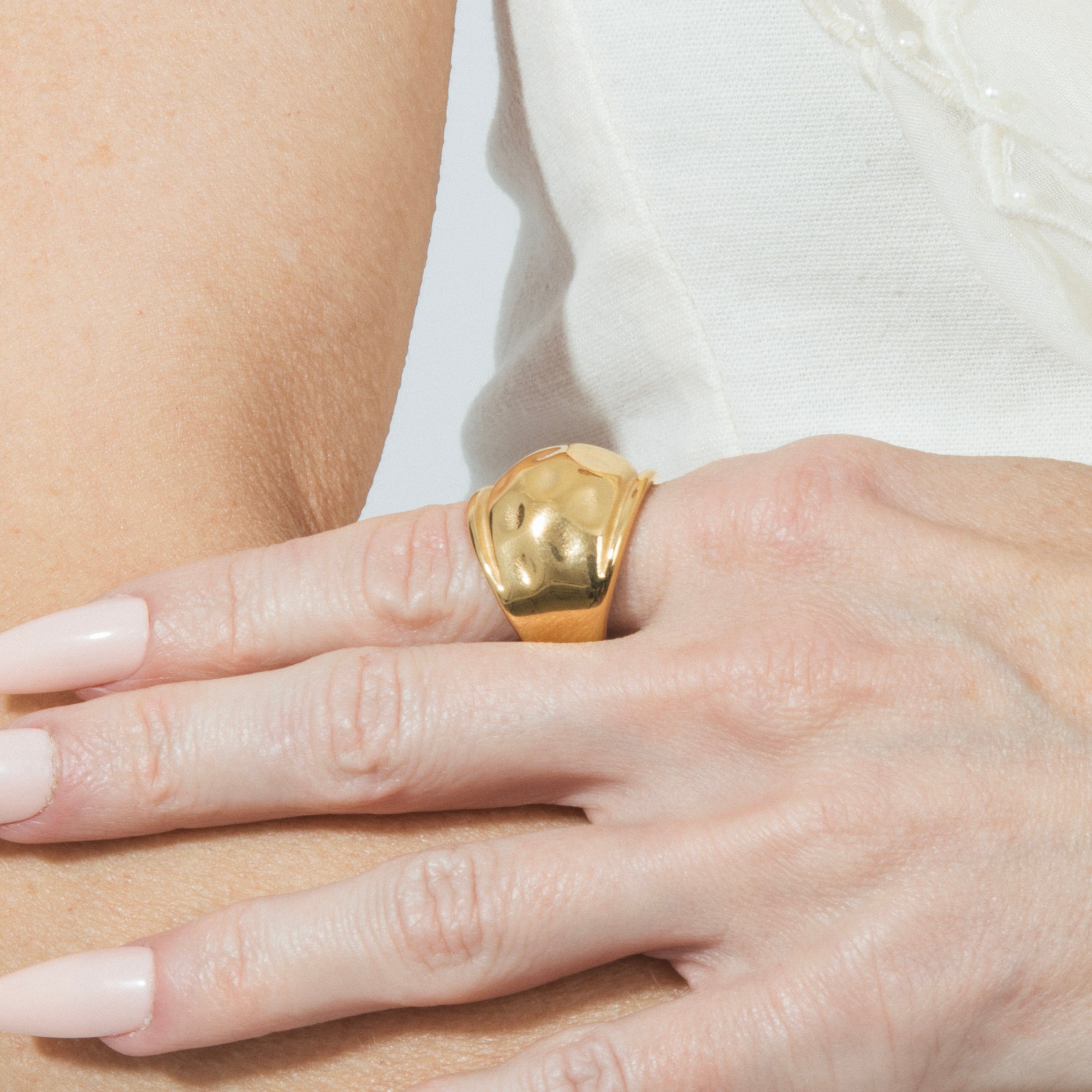 18k yellow gold plated ring - Belol