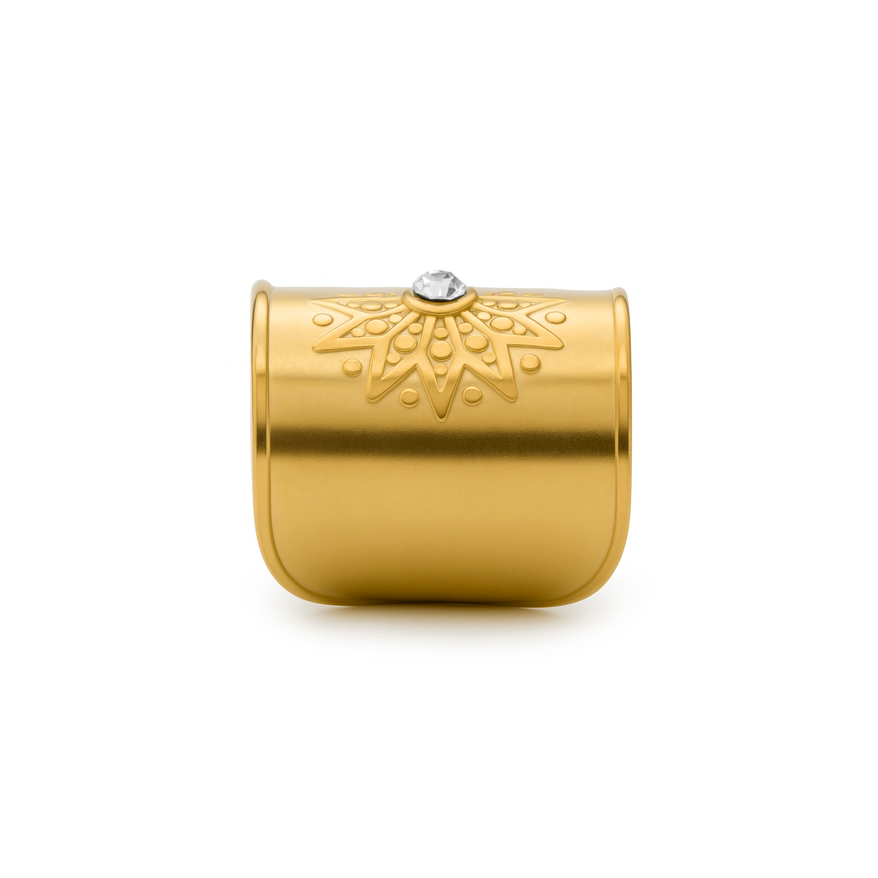 18k Yellow Gold-Plated Shimmering Zircon Ring - Himbba