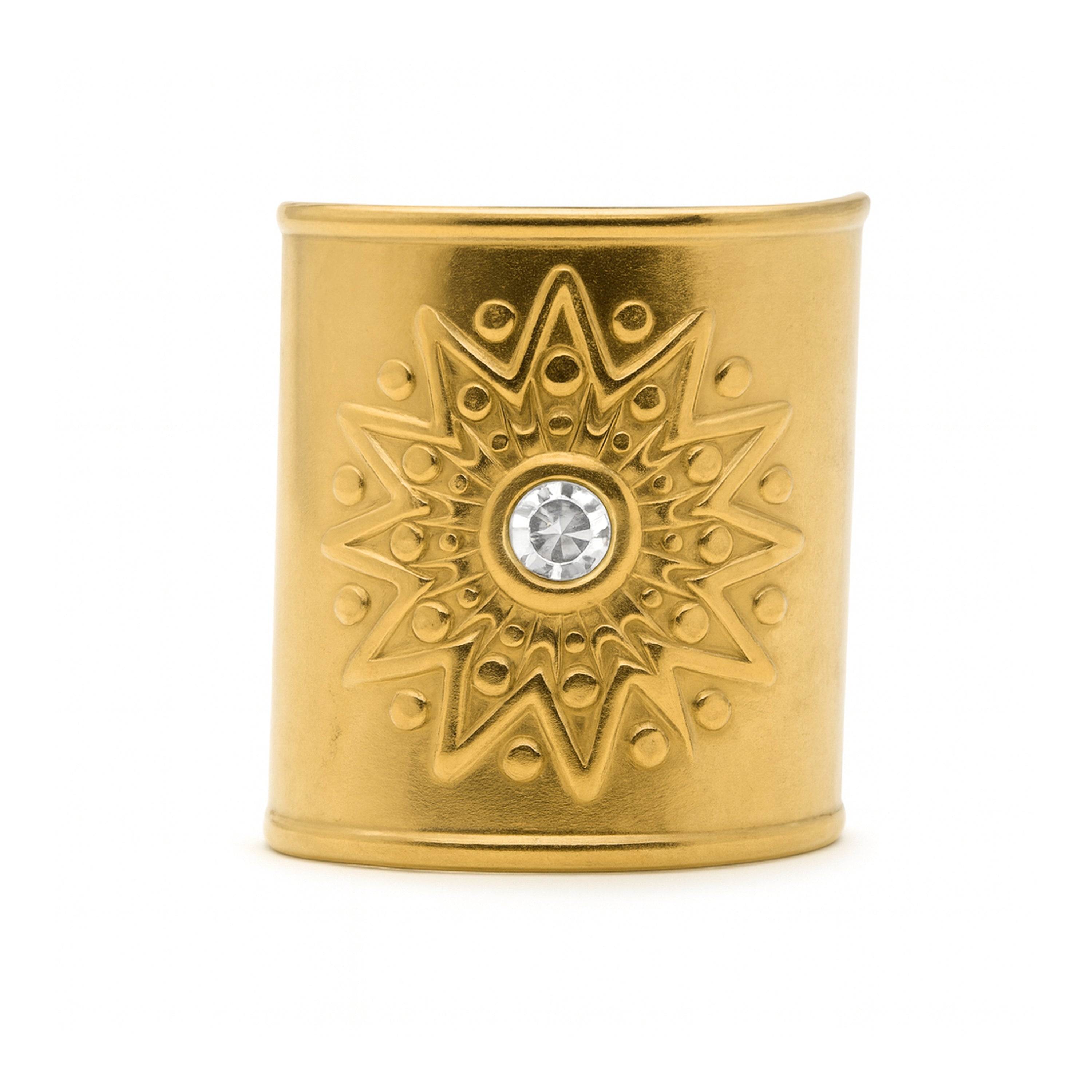 18k Yellow Gold-Plated Shimmering Zircon Ring - Himbba