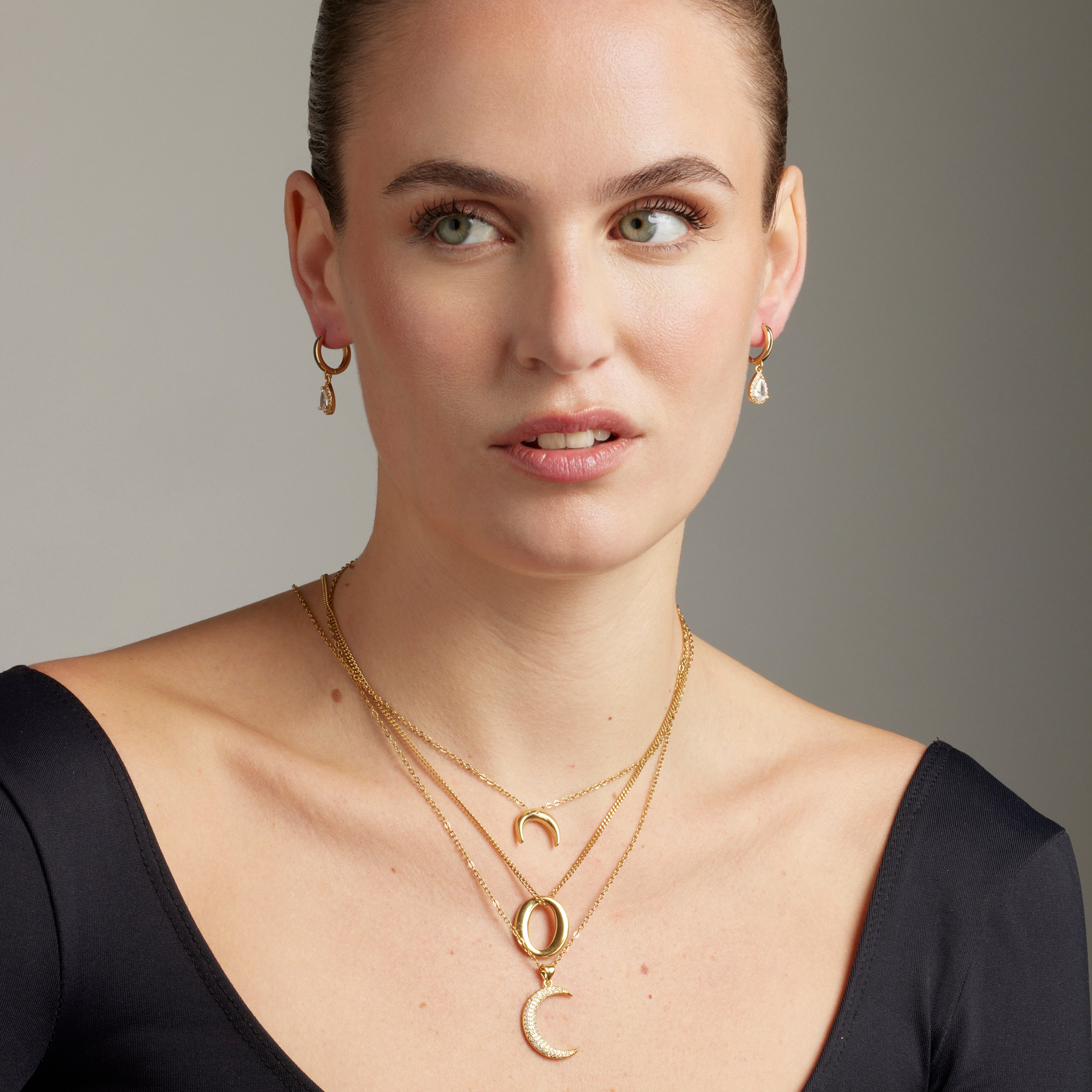 18K gold-finished necklace - Ausa