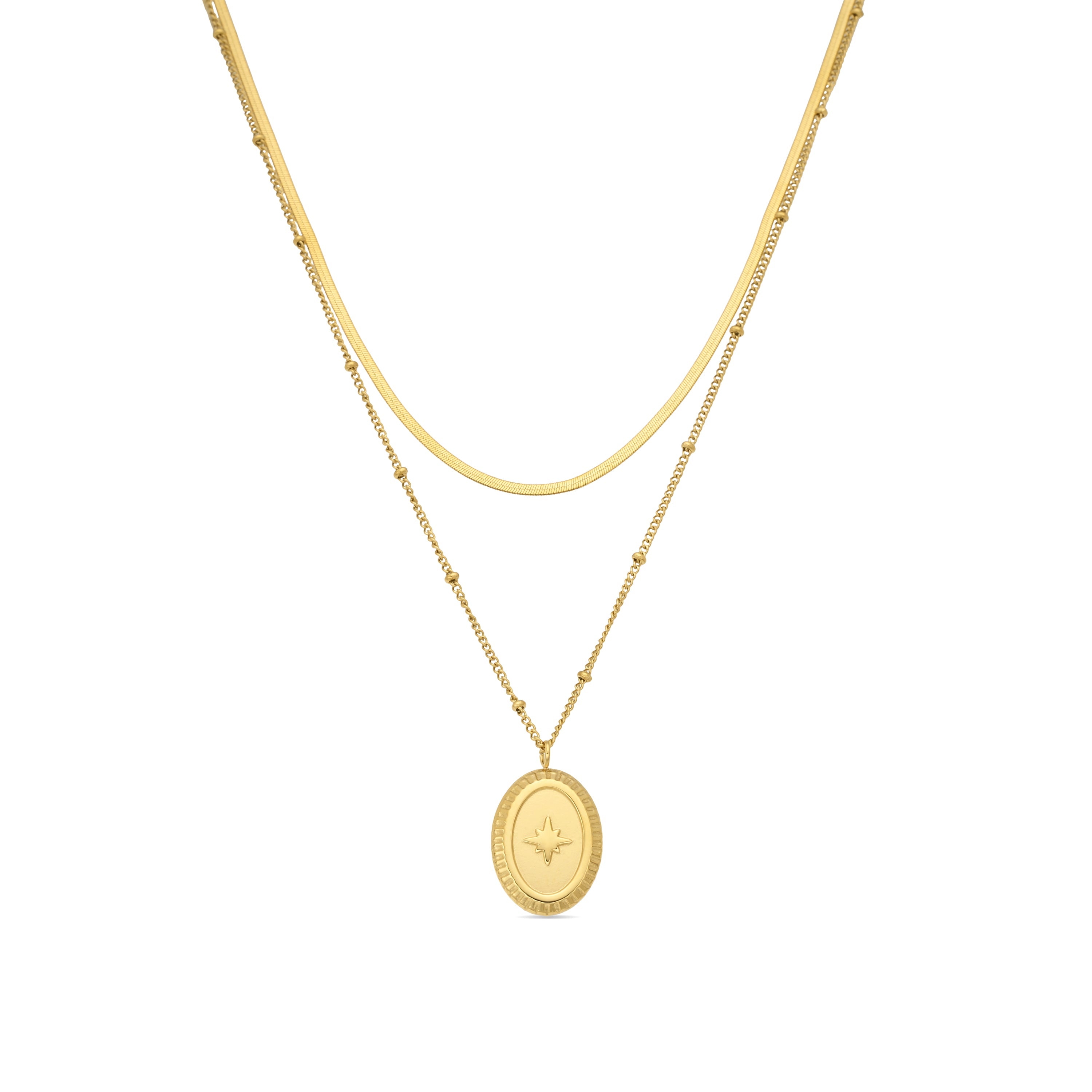 Laiwan - 18k Yellow Gold-Plated Dazzling Zirconia Necklace