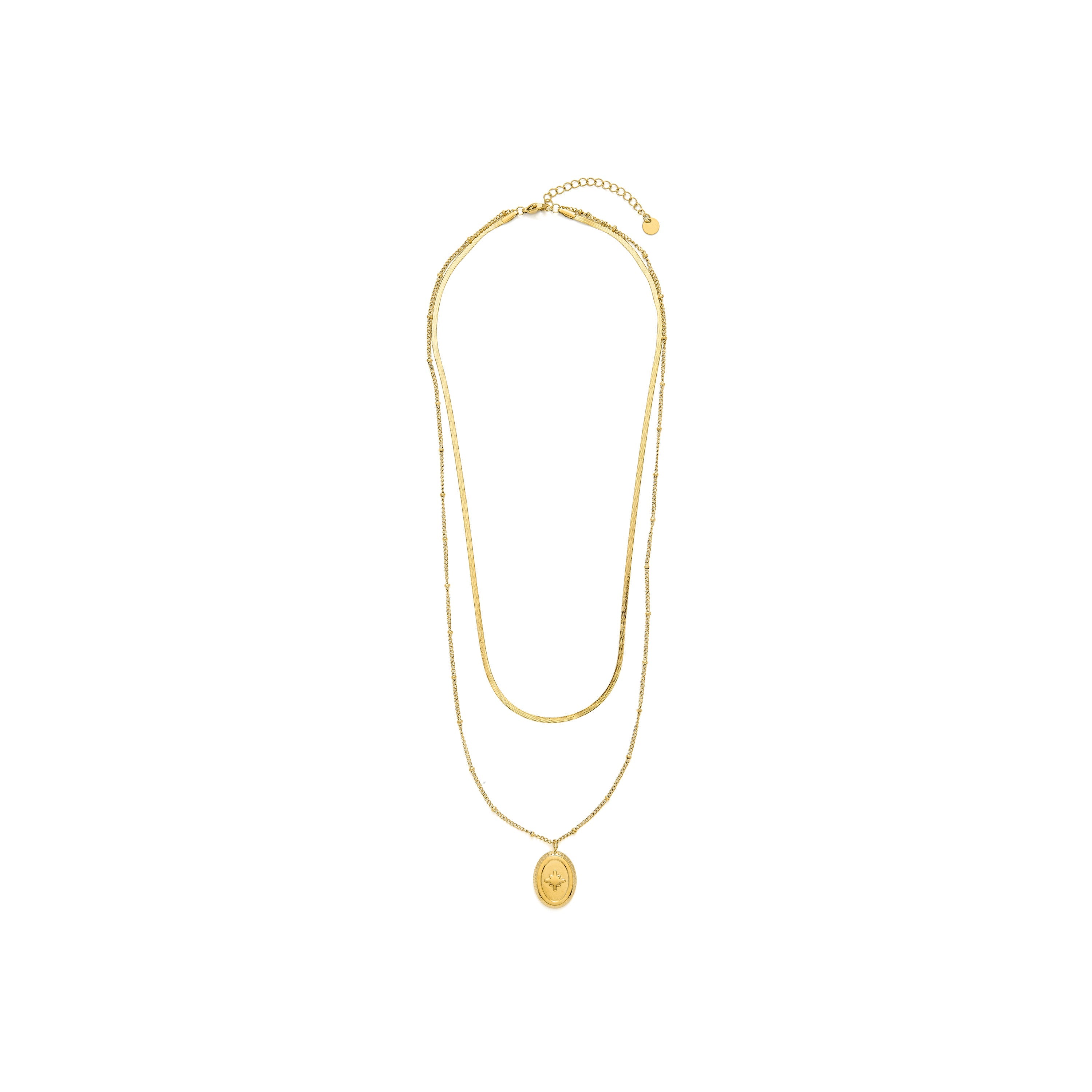 Laiwan - 18k Yellow Gold-Plated Dazzling Zirconia Necklace