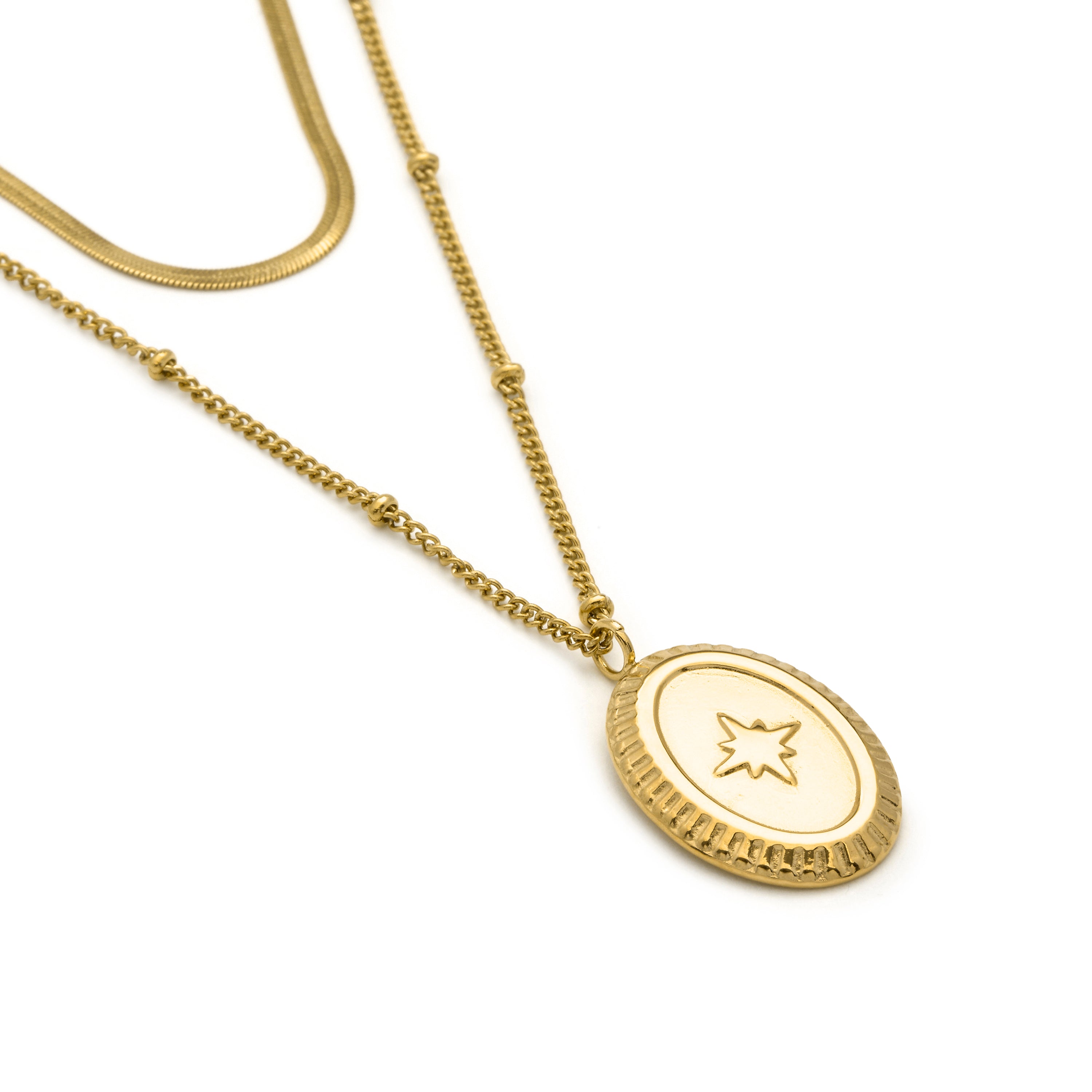 Laiwan - 18k Yellow Gold-Plated Dazzling Zirconia Necklace
