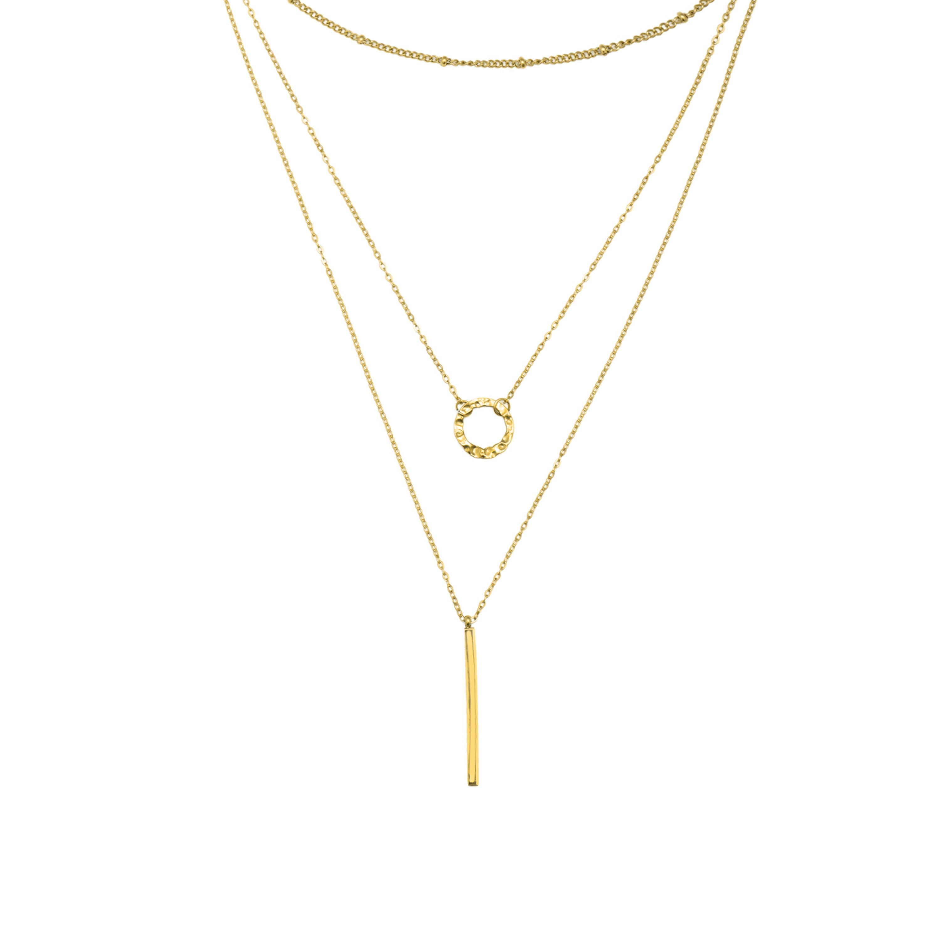 18k Yellow Gold Finished Necklace - Rewary