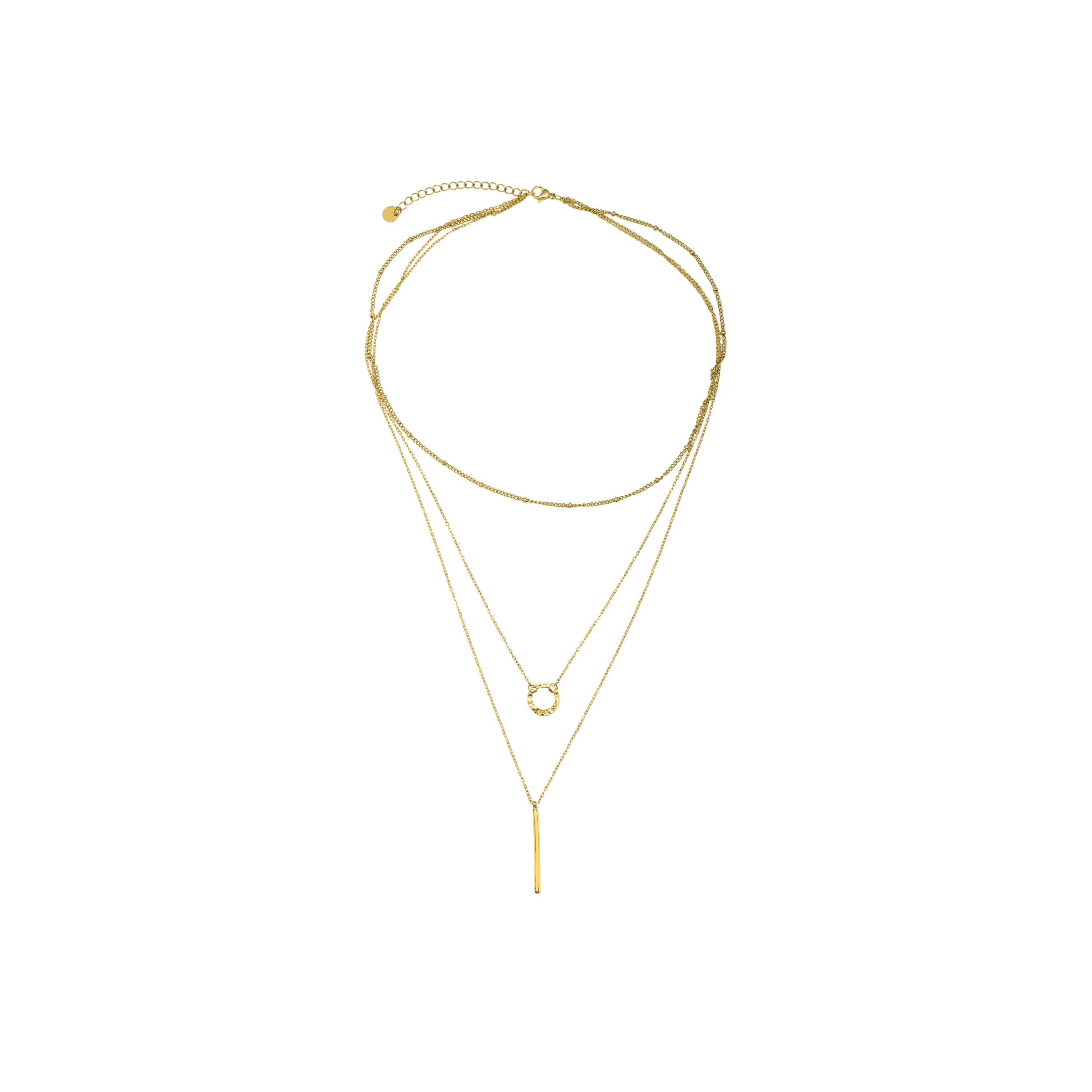 18k Yellow Gold Finished Necklace - Rewary