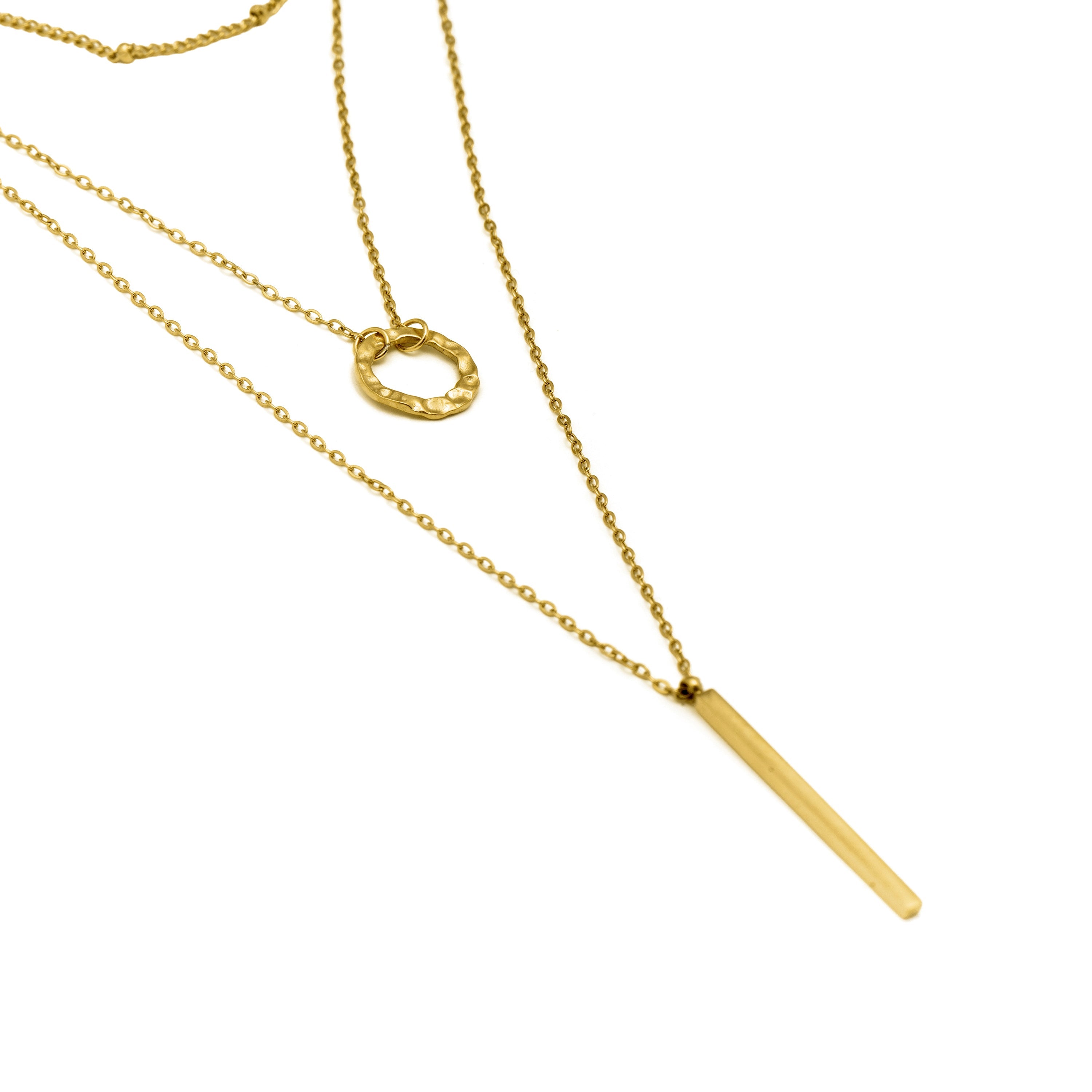 18k Yellow Gold Finished Necklace - Rewary