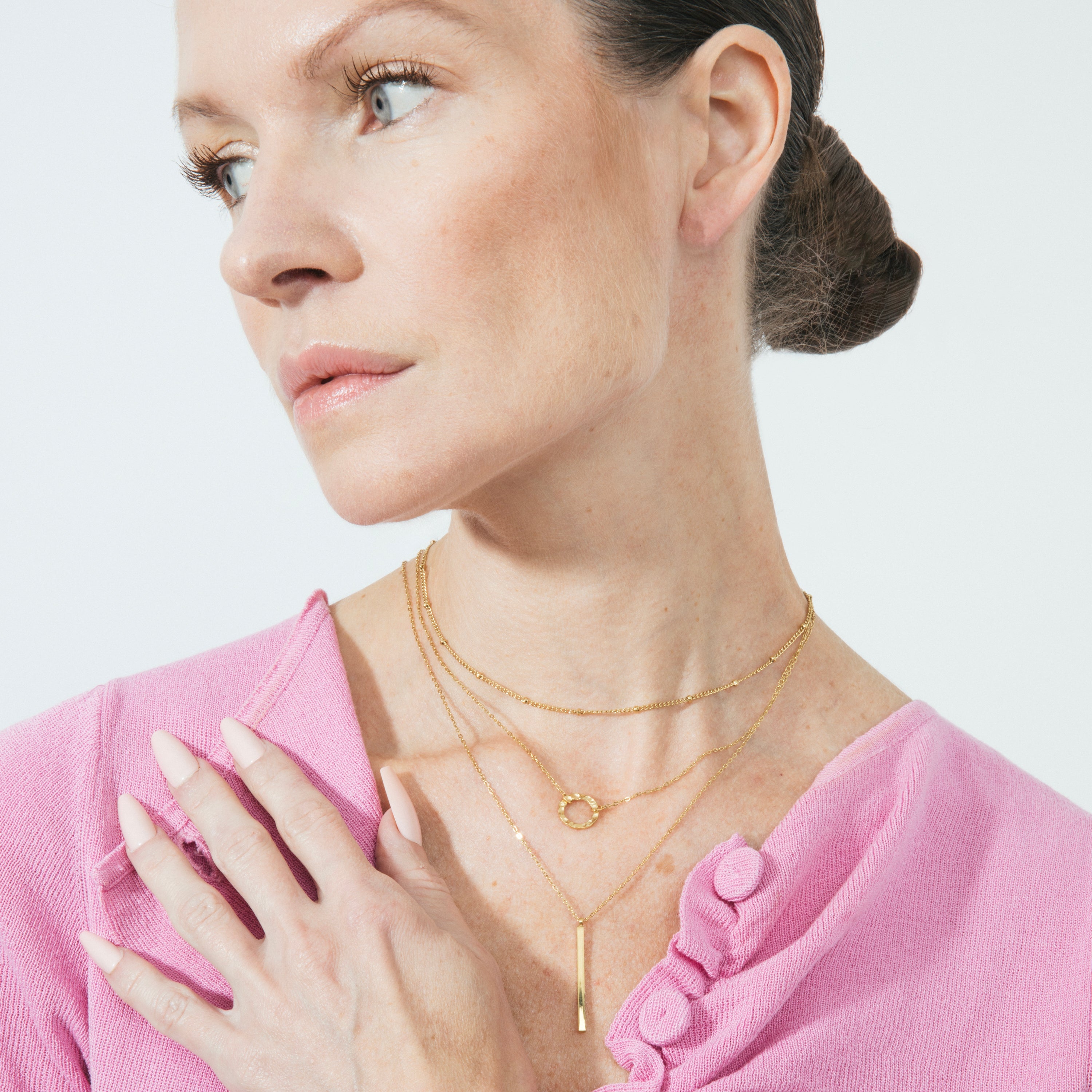 18k Yellow Gold Finished Necklace - Rewary