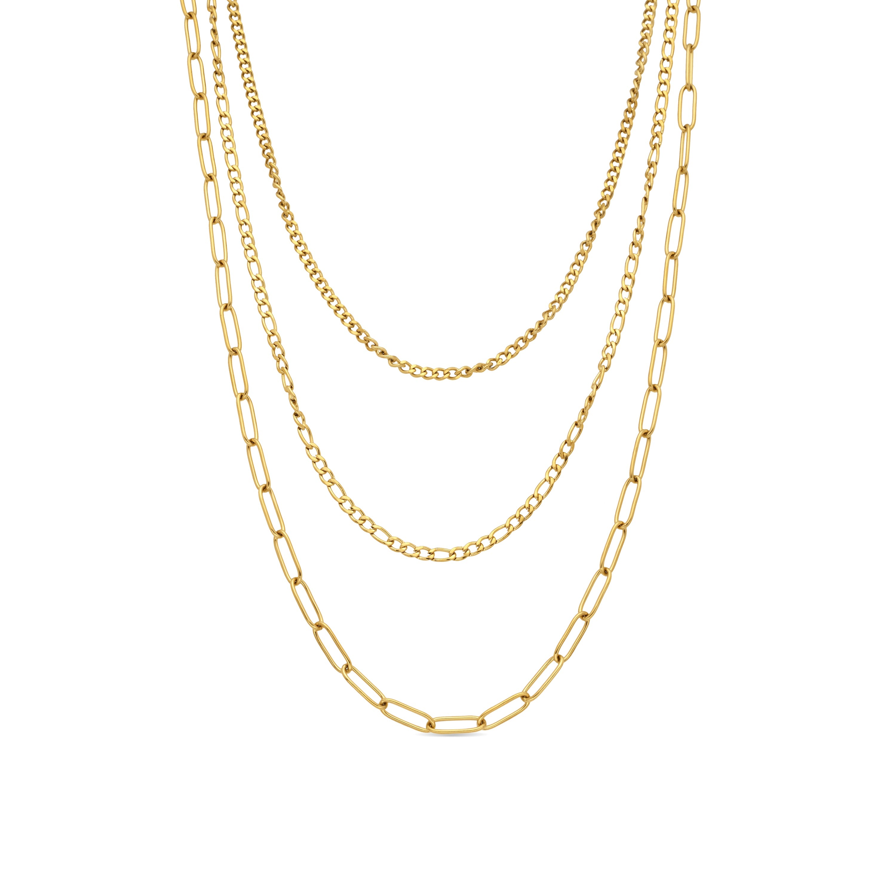 18k yellow gold-plated necklace - Korvia