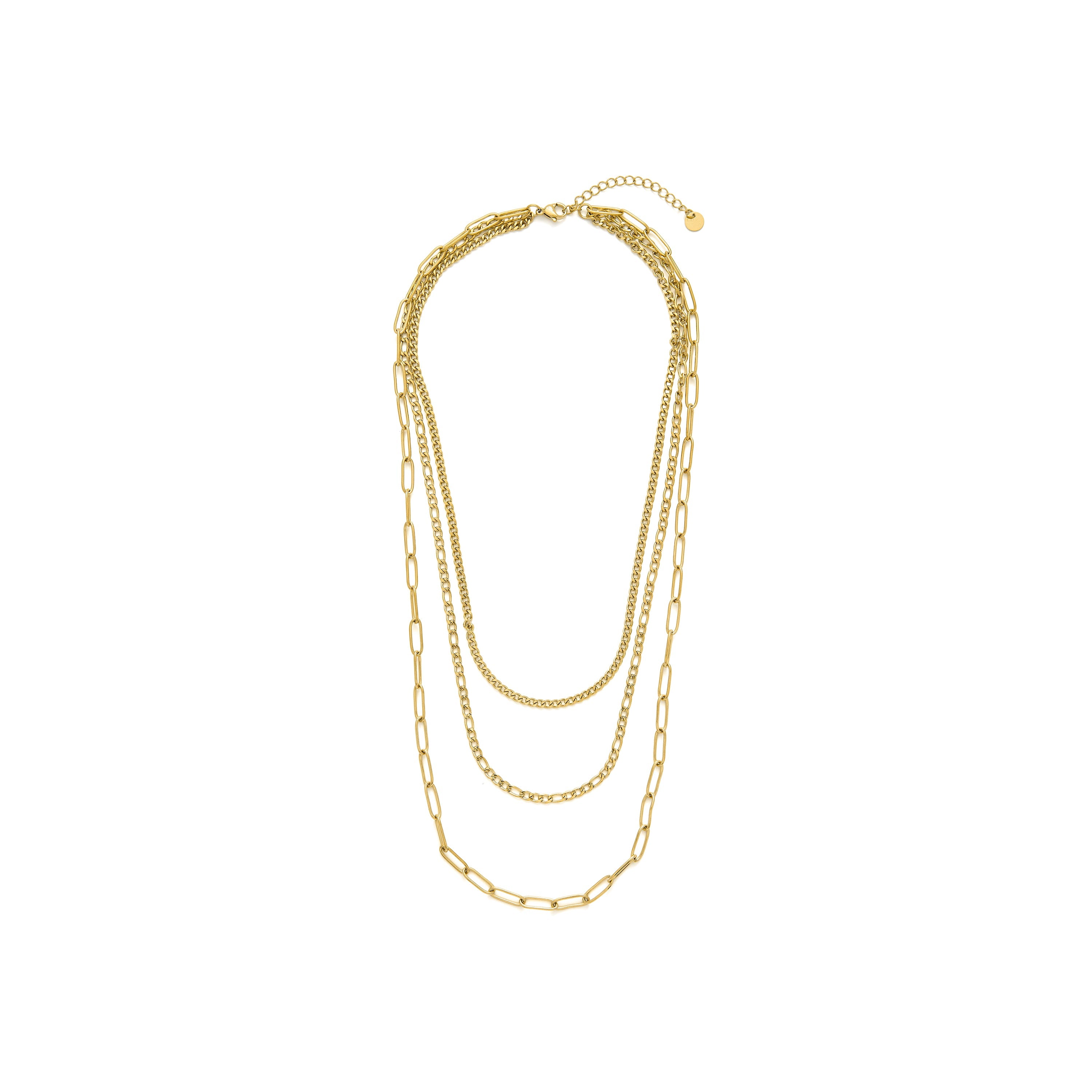 18k yellow gold-plated necklace - Korvia