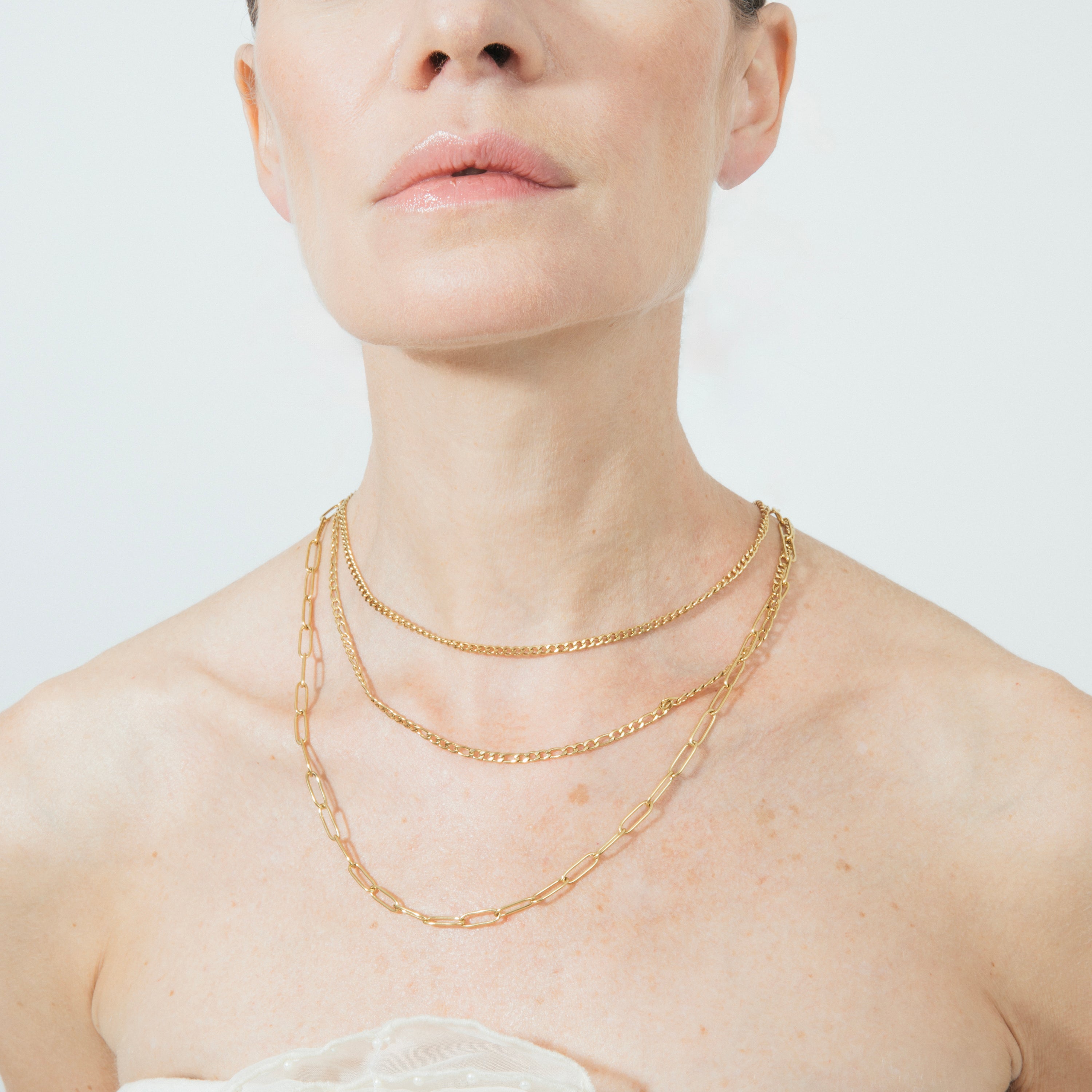 18k yellow gold-plated necklace - Korvia