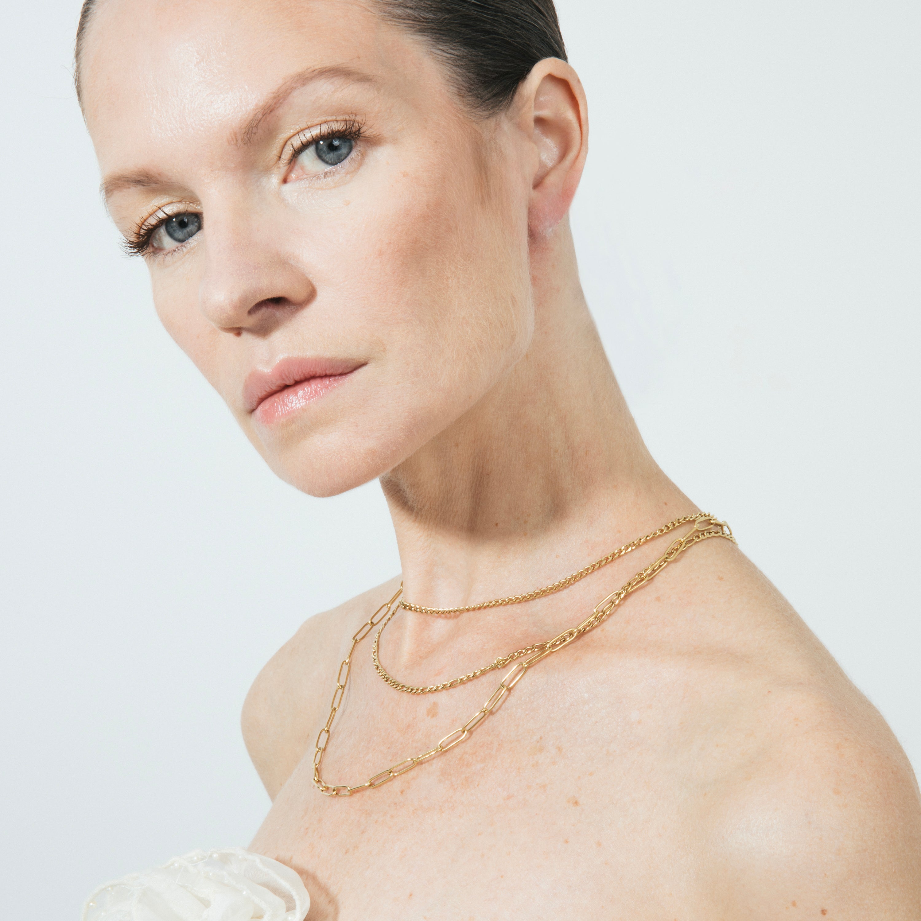 18k yellow gold-plated necklace - Korvia
