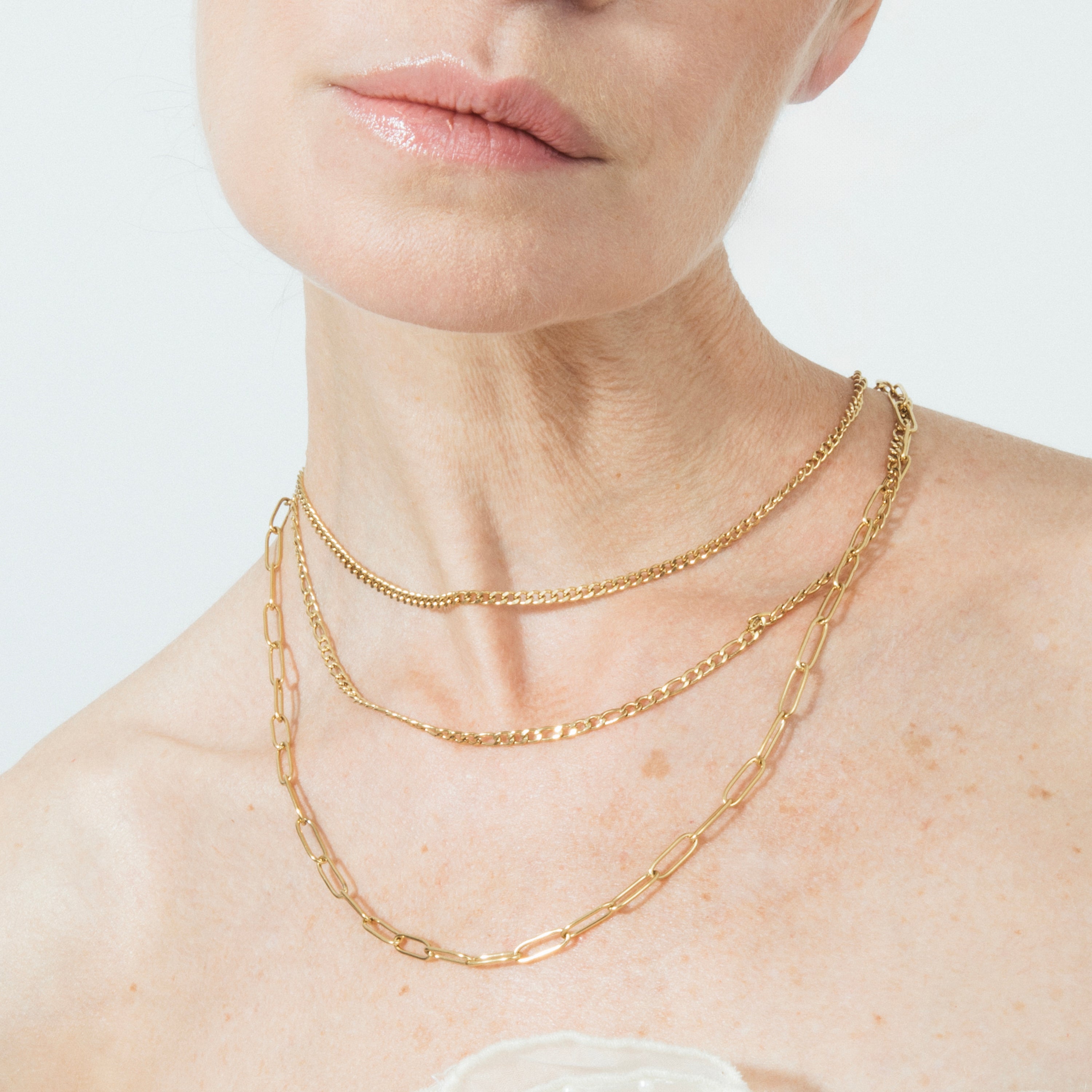 18k yellow gold-plated necklace - Korvia
