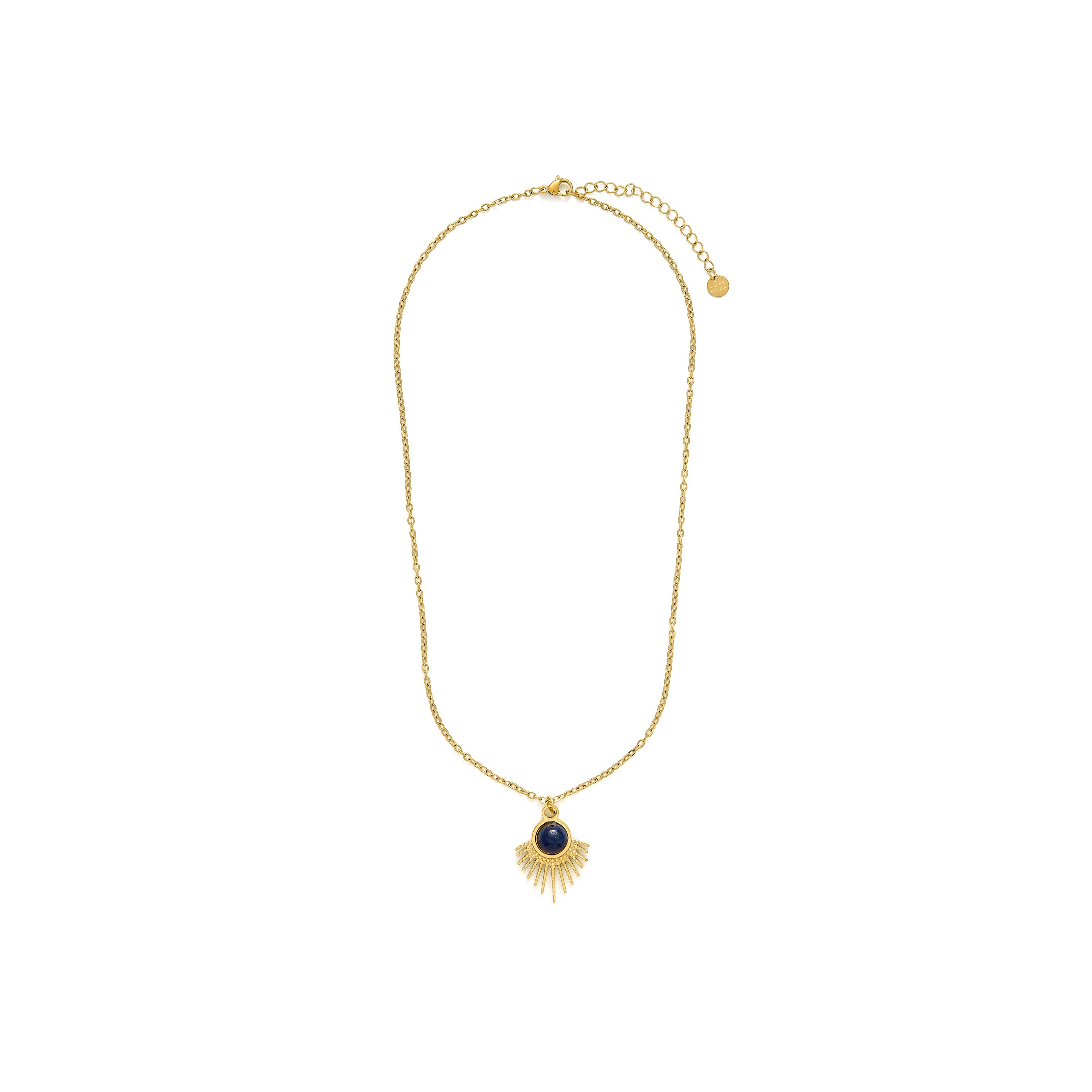 Natural Lapis Lazuli necklace finished in 18k yellow gold - Ankyo