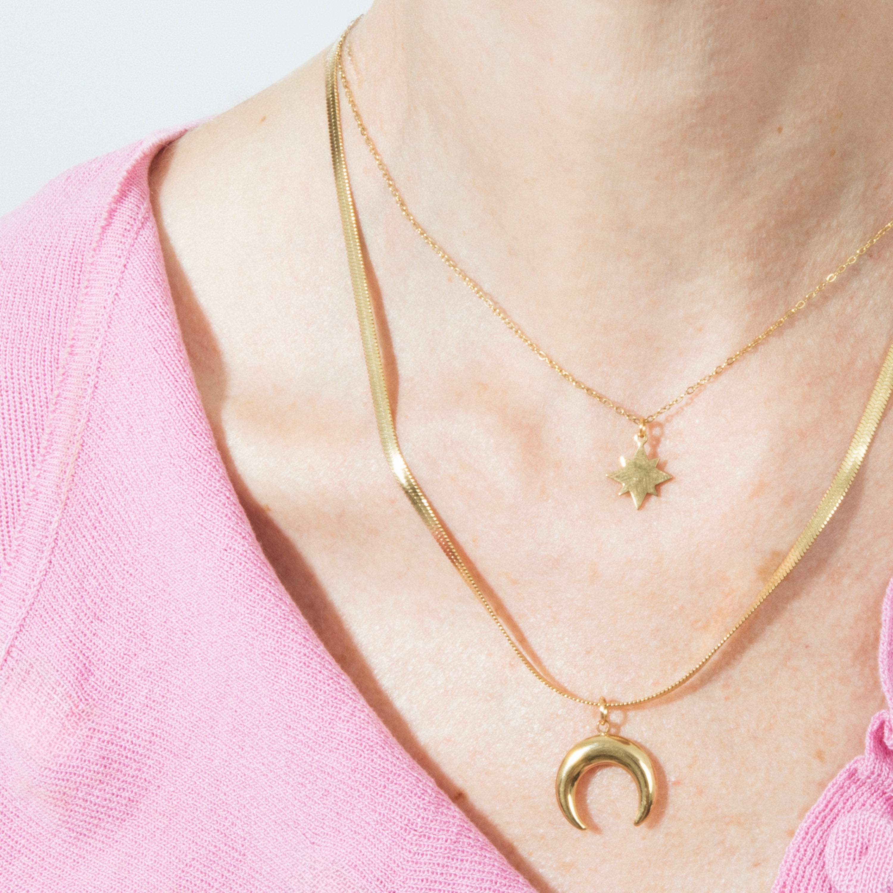 Collar acabado en oro amarillo 18k - Fada