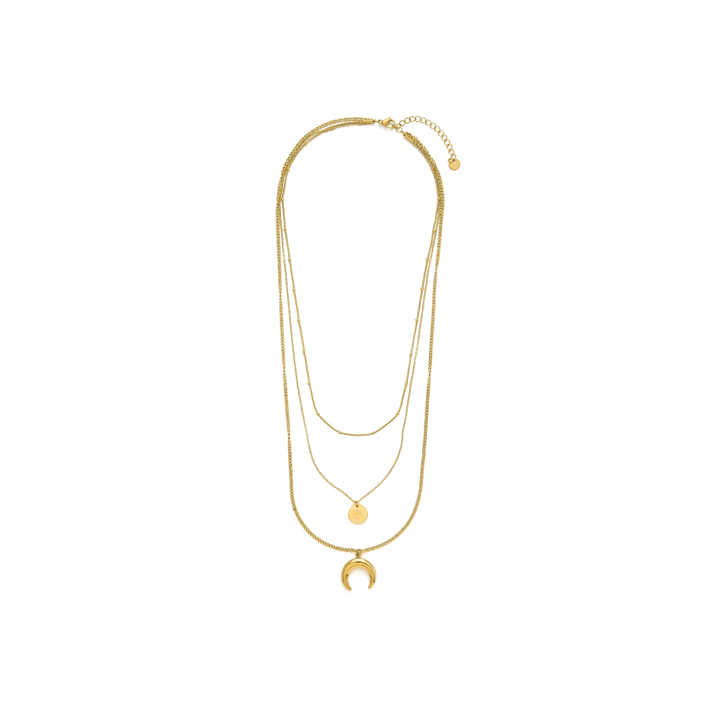 18k Yellow Gold Finish Necklace - Salsu