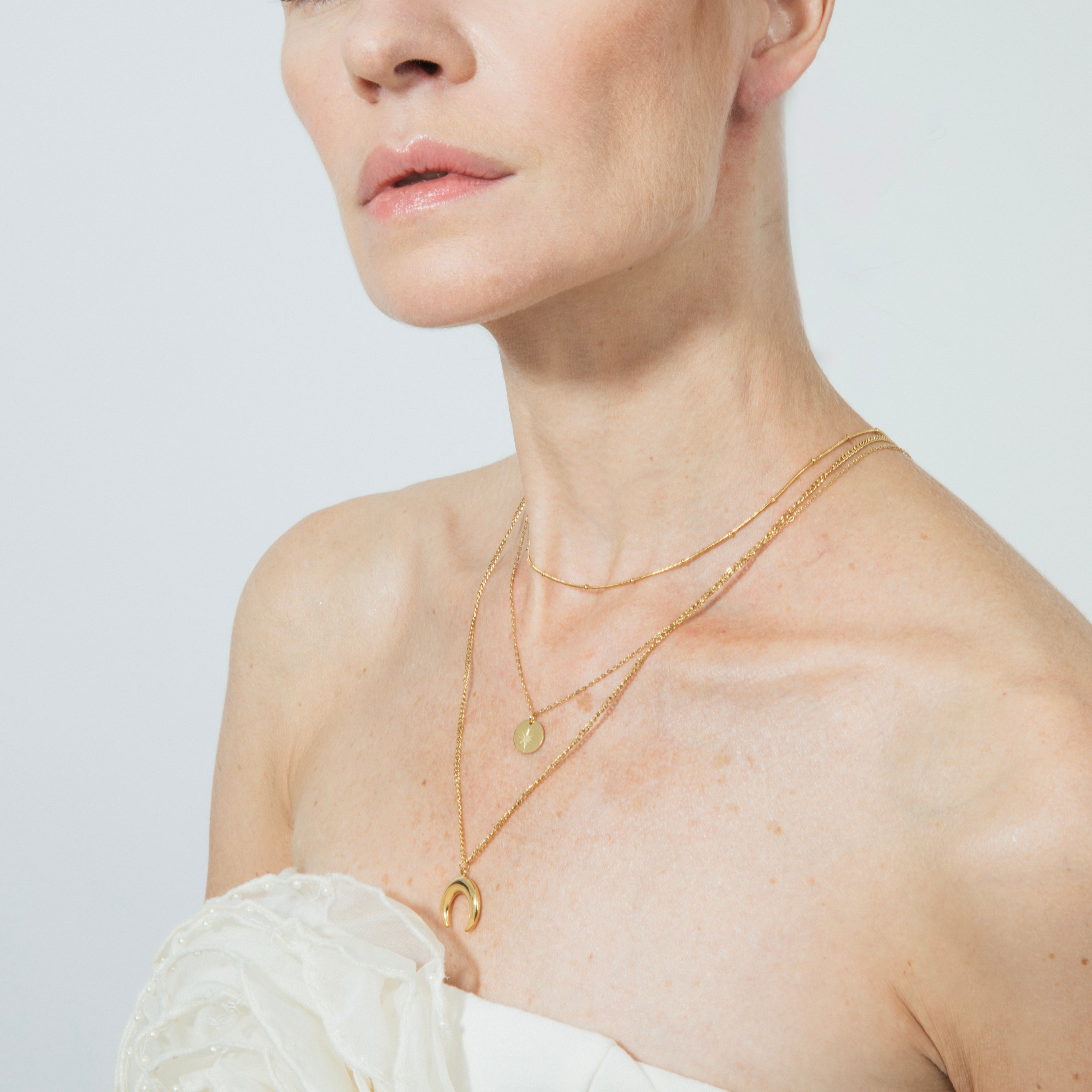 18k Yellow Gold Finish Necklace - Salsu