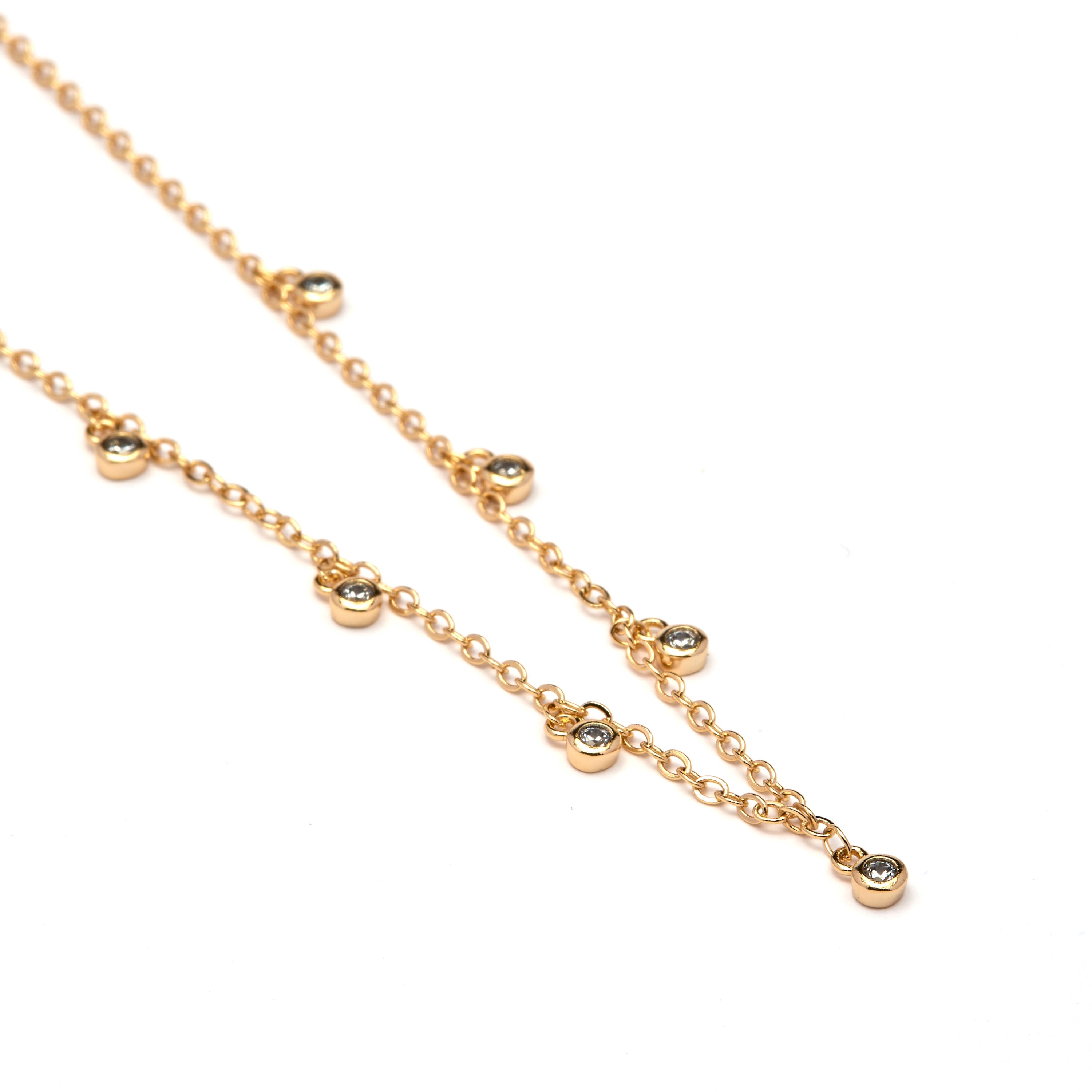 Sparkling Zircon Necklace in 18k Yellow Gold - Orsea