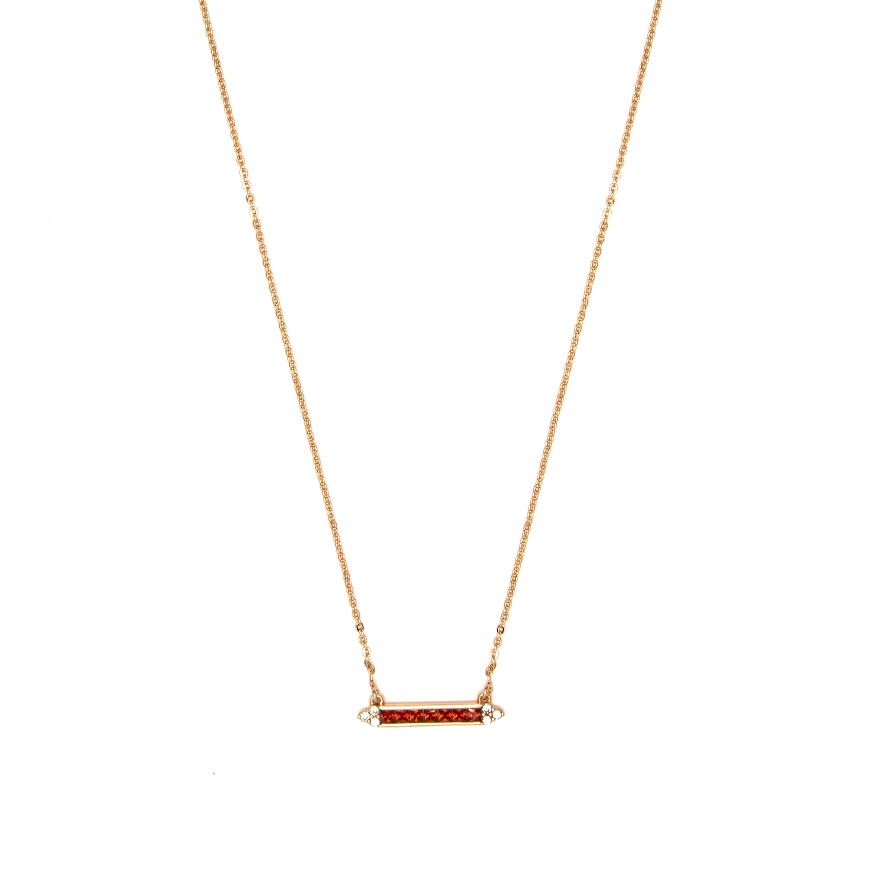 Collar de Circonita Multicolor acabado en oro amarillo de 18k - Yibbu