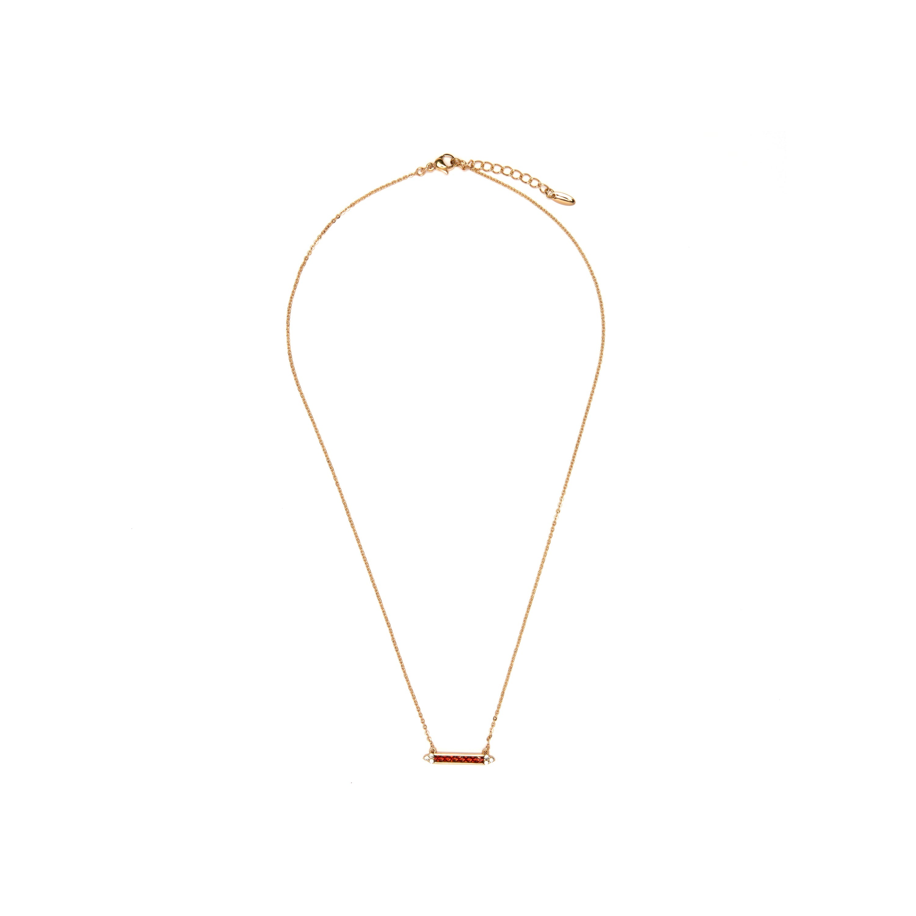 Collar de Circonita Multicolor acabado en oro amarillo de 18k - Yibbu