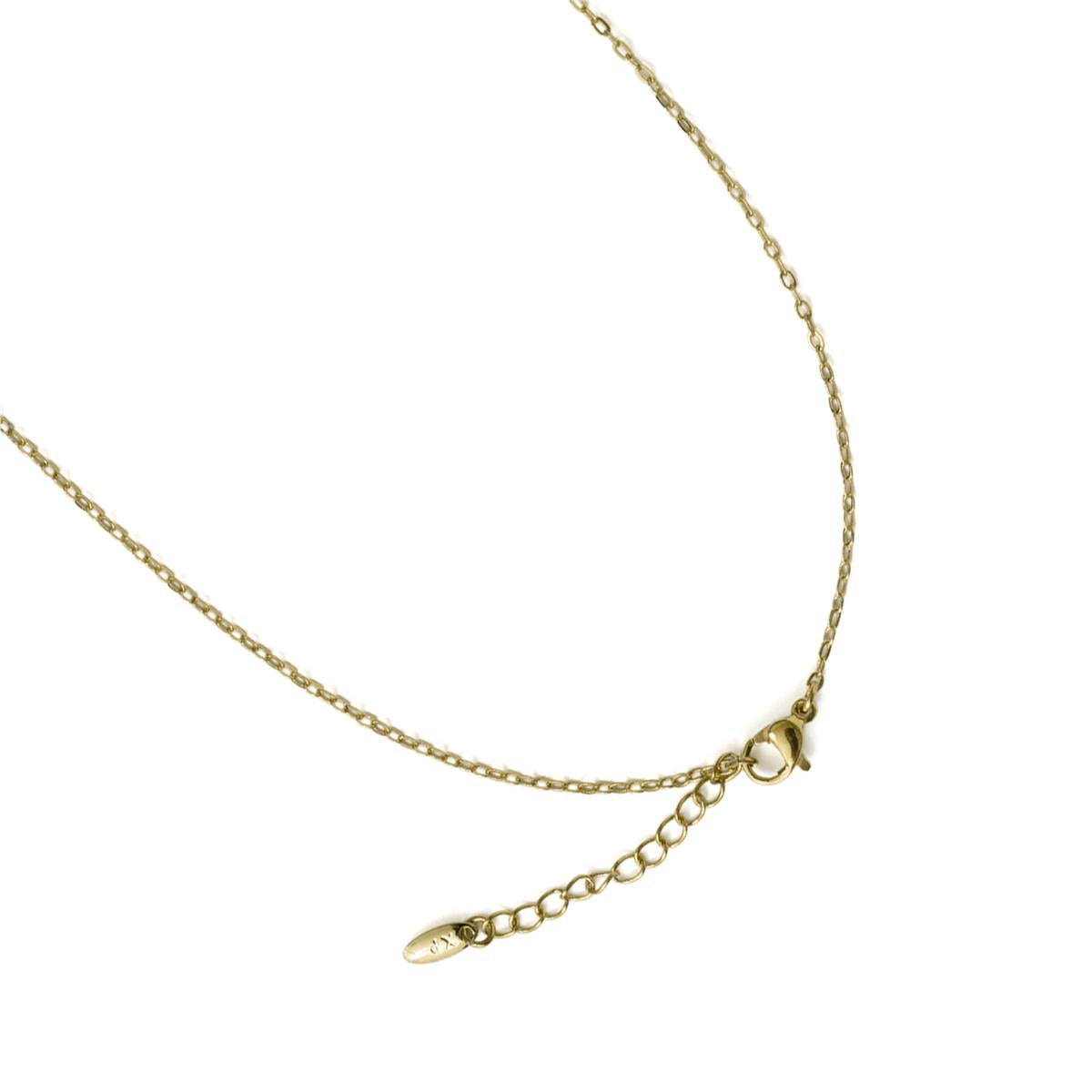 18k Yellow Gold Plated Multicolor Zircon Necklace - Othly