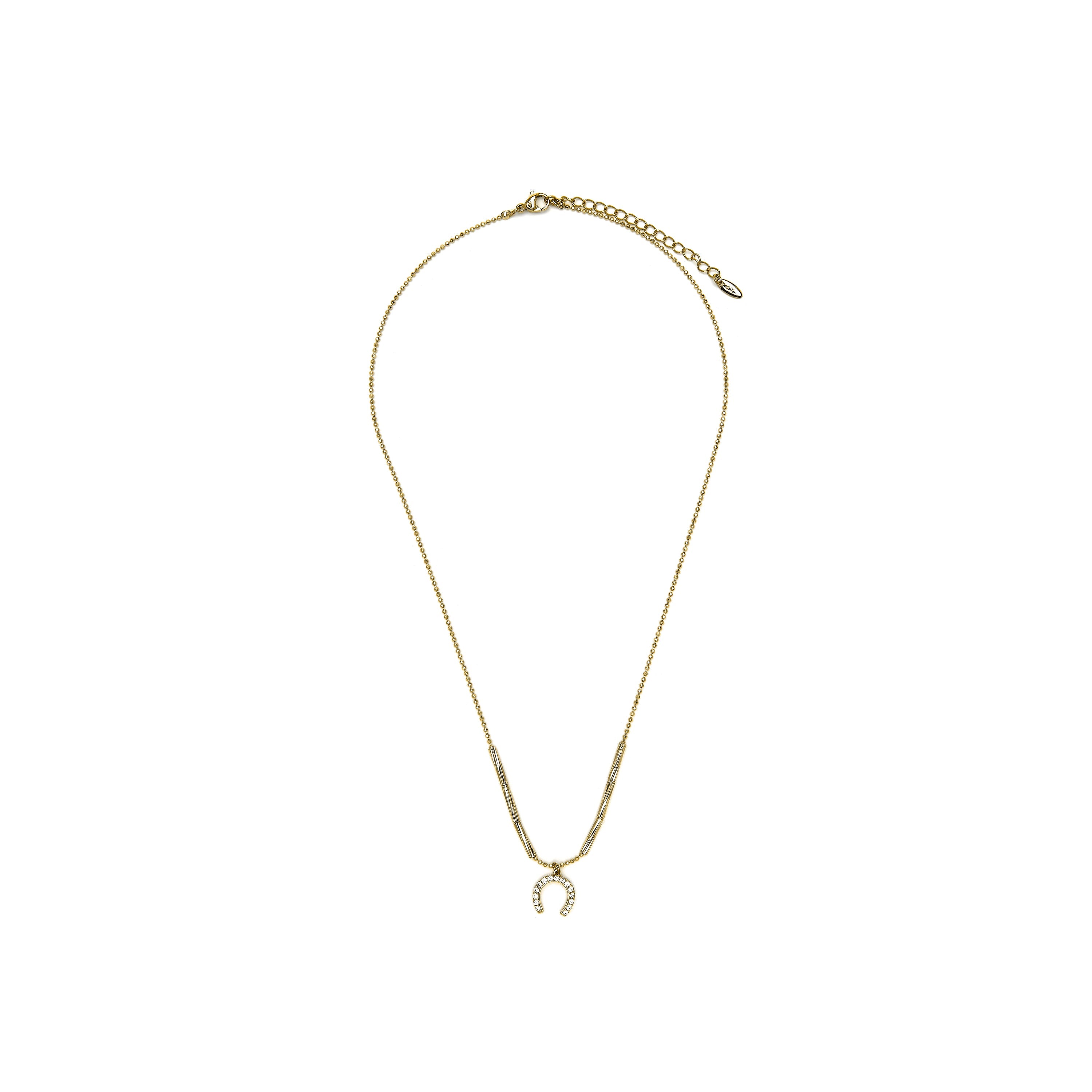 Colar com acabamento em ouro amarelo 18k e Zircônia Brilhante - Tachal