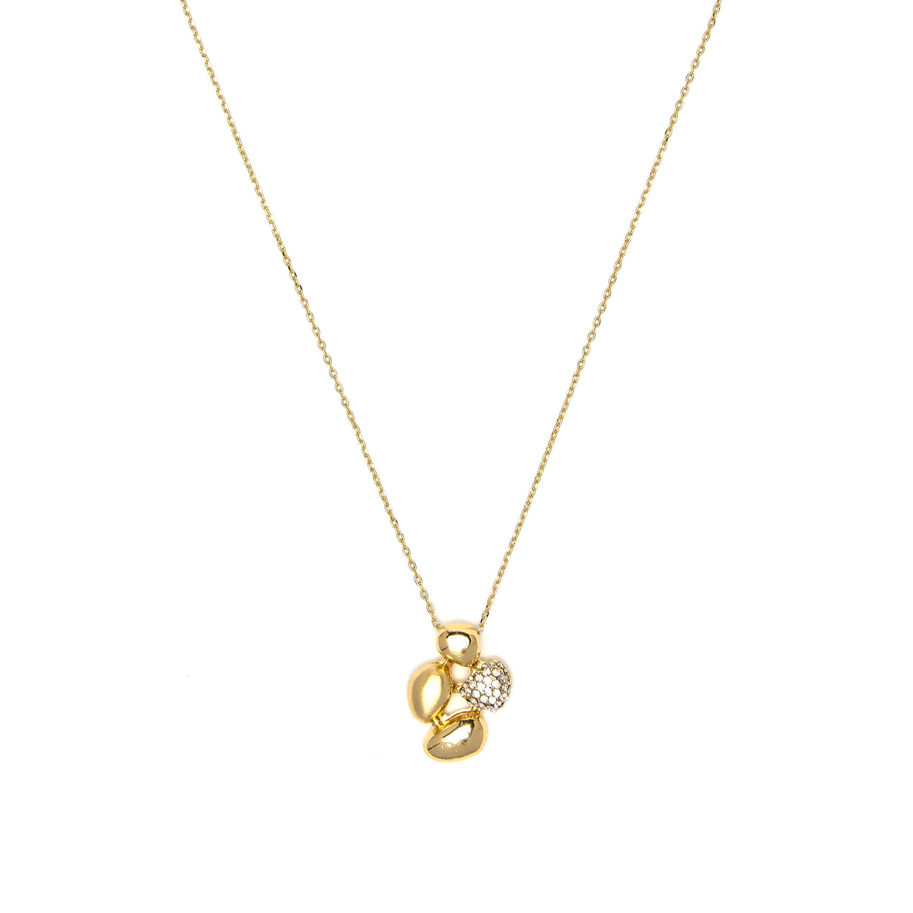 Collar de Circonita Brillante acabado en oro amarillo 18k - Kinfre