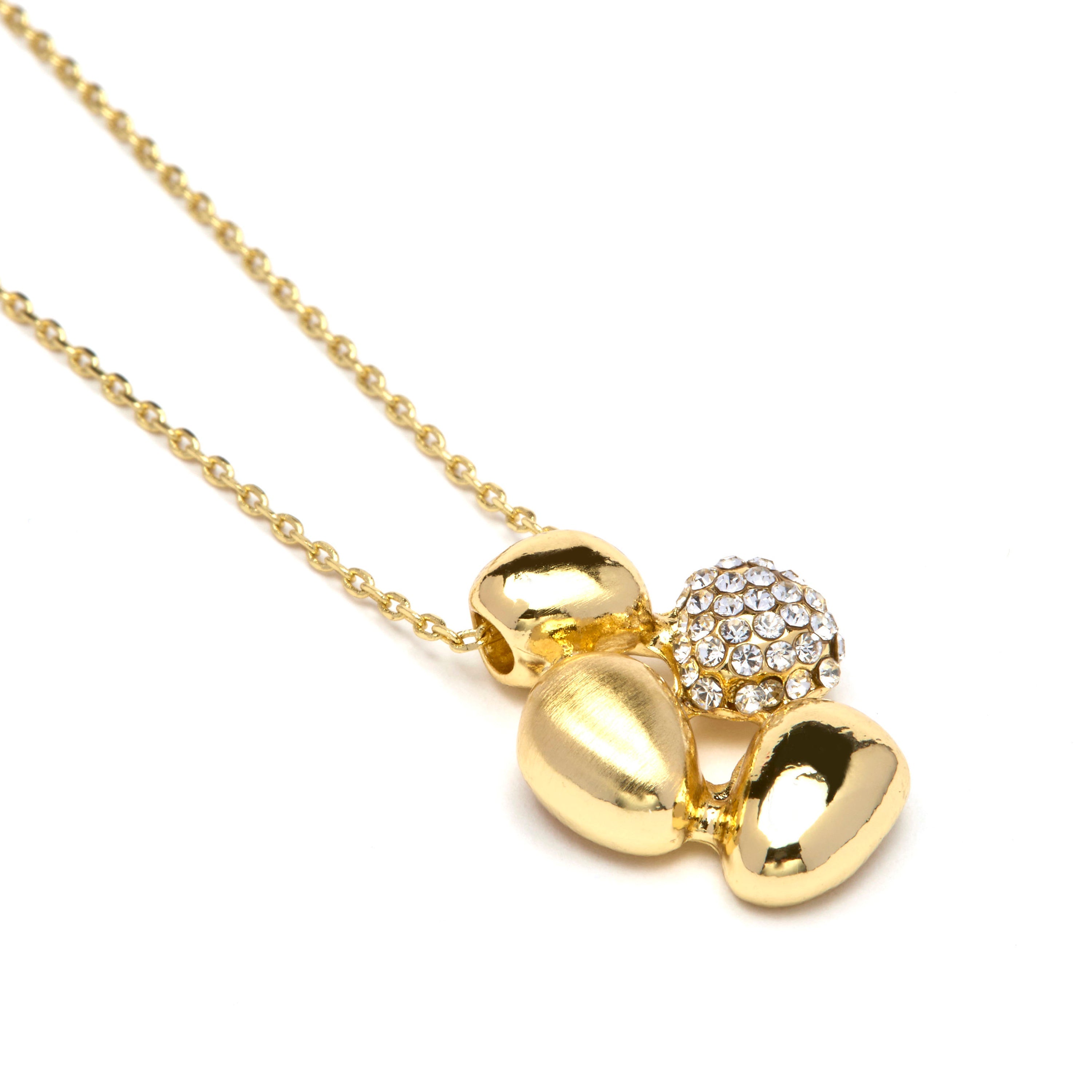 Collar de Circonita Brillante acabado en oro amarillo 18k - Kinfre