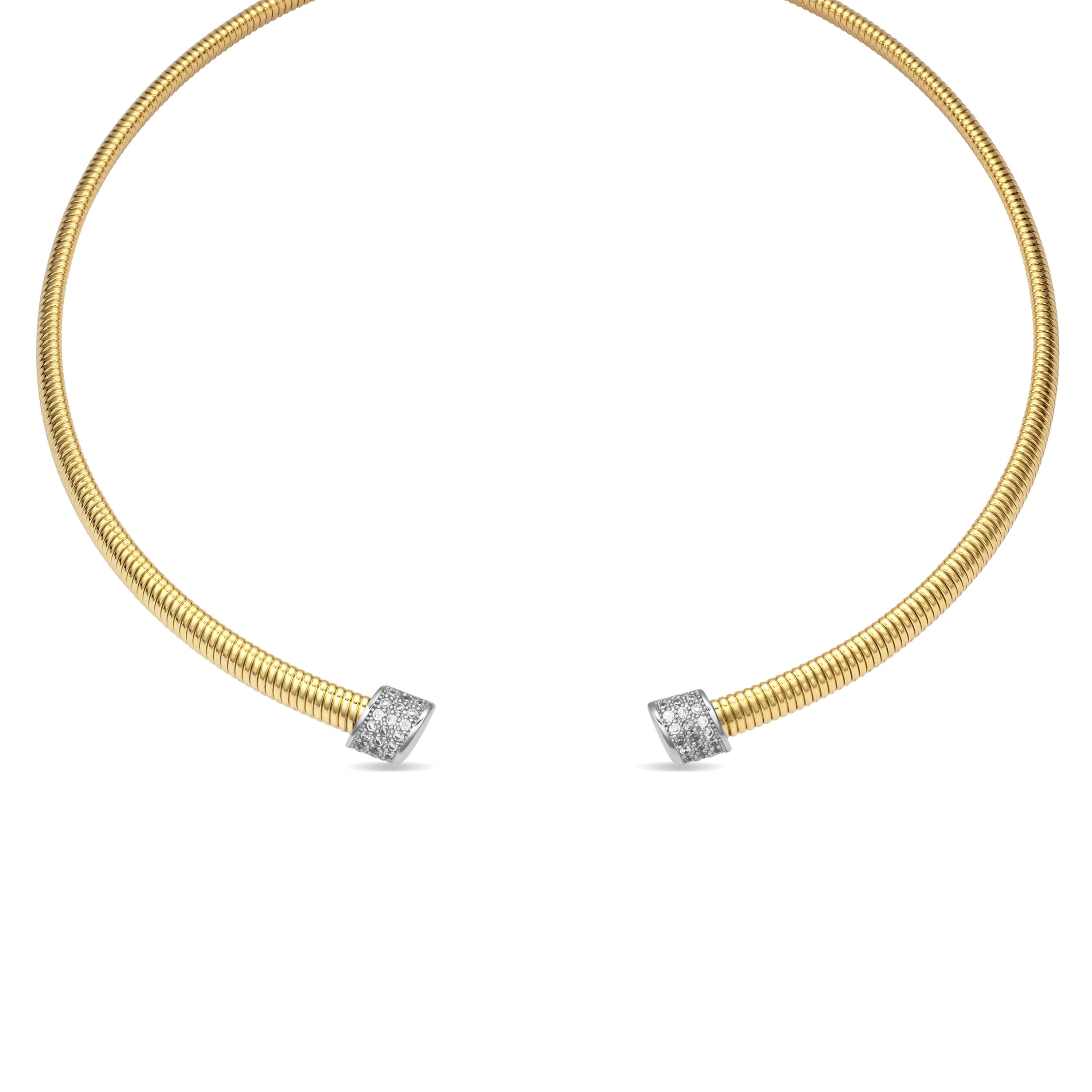 Thaura - 18k yellow gold-plated Brilliant Zircon Necklace