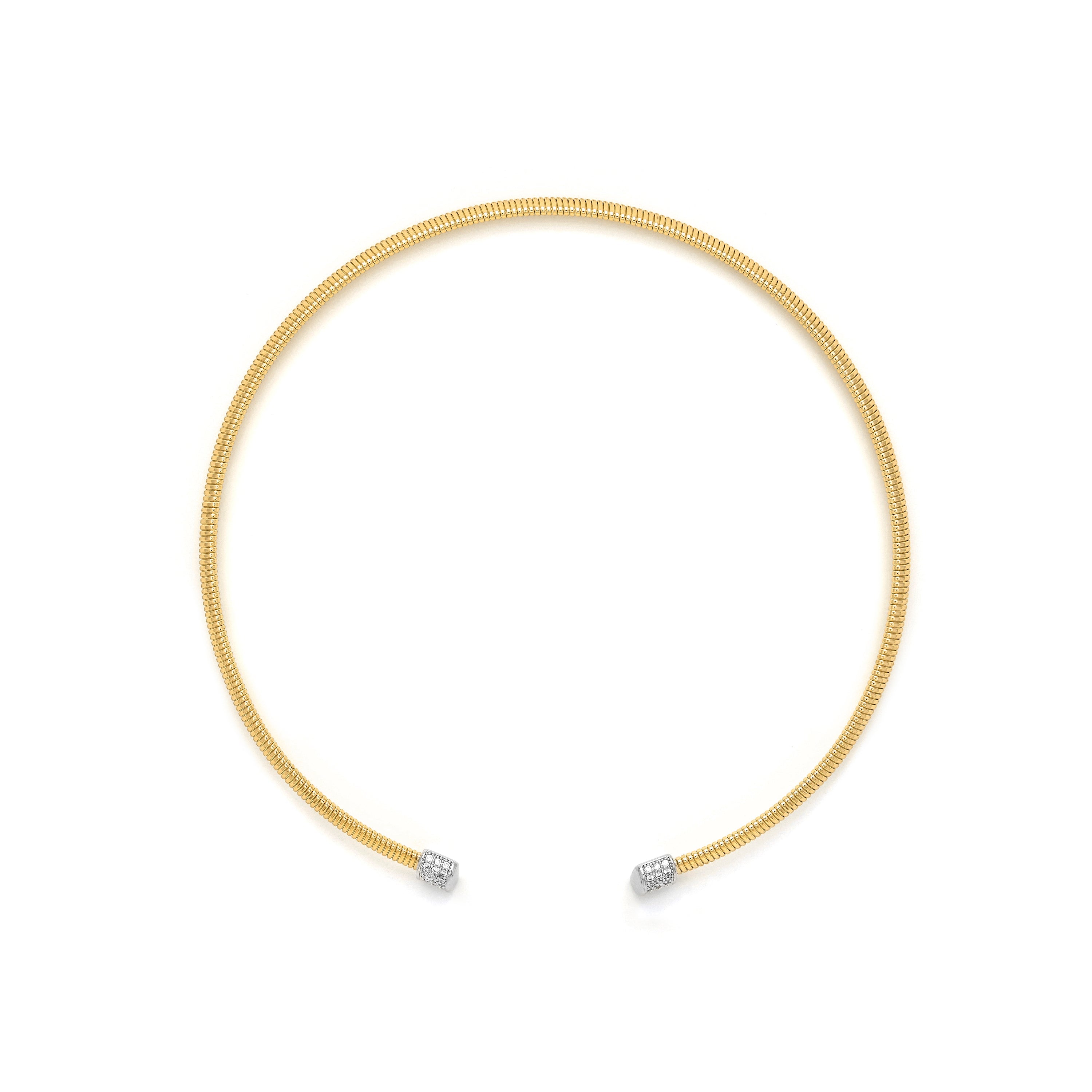 Thaura - 18k yellow gold-plated Brilliant Zircon Necklace
