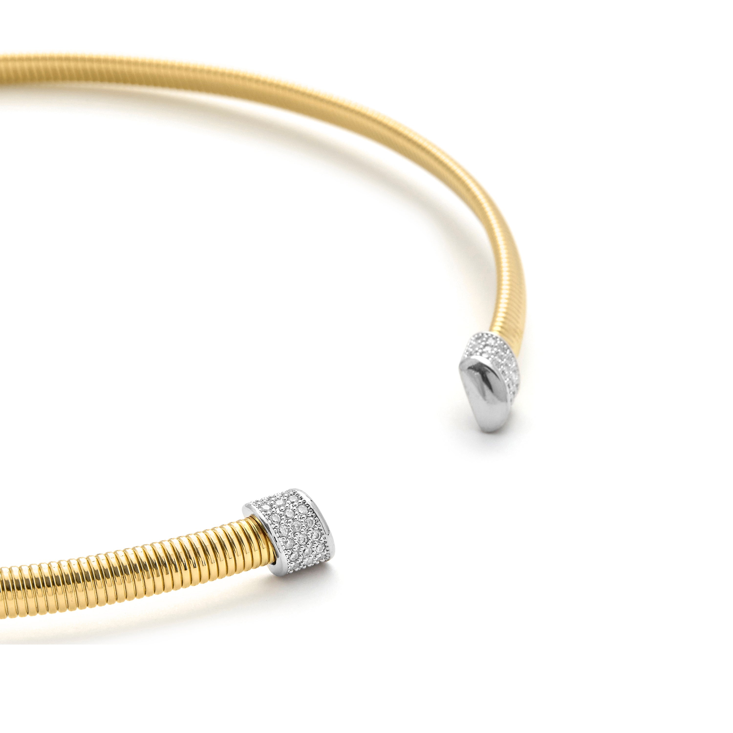 Thaura - 18k yellow gold-plated Brilliant Zircon Necklace