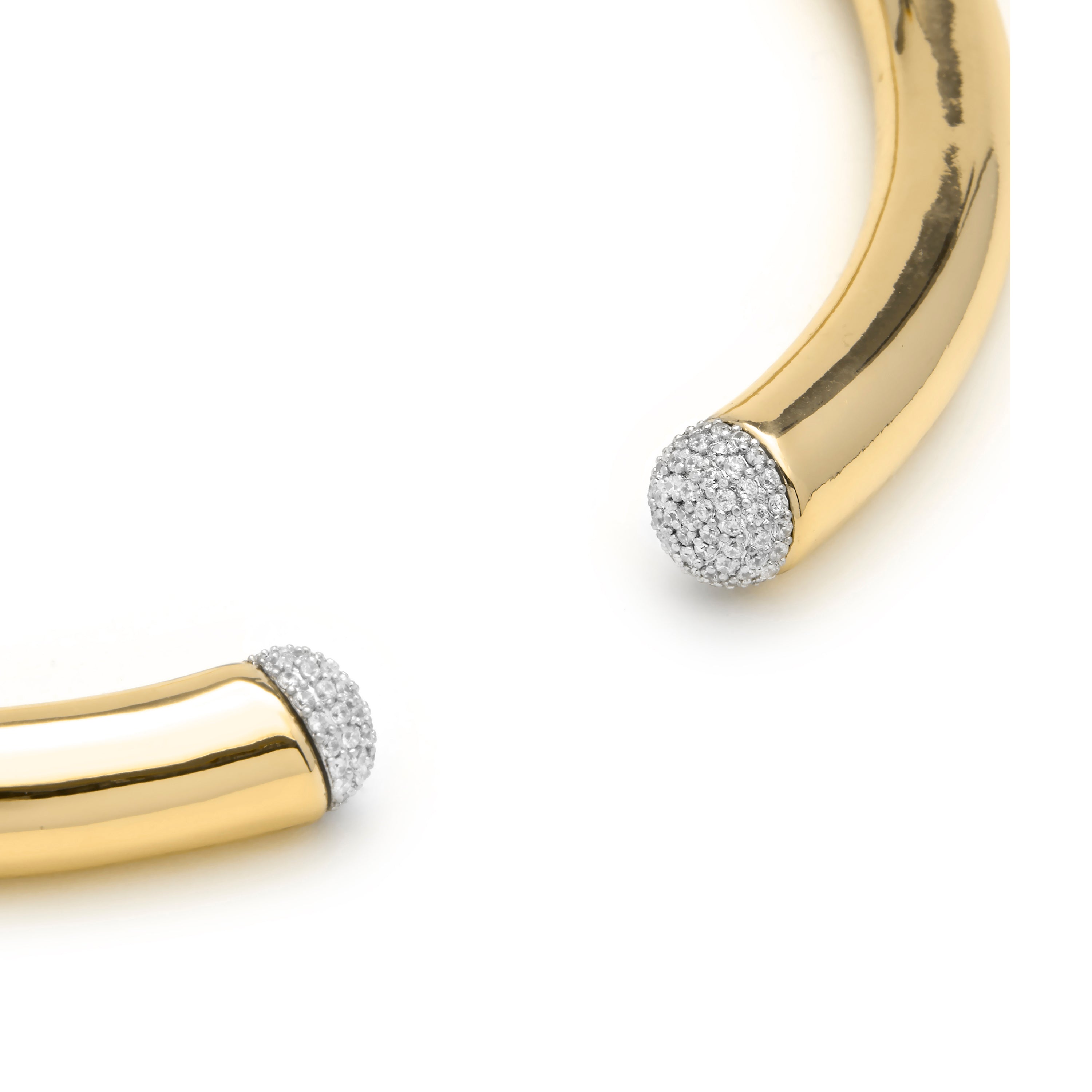 Brilliant Zircon Necklace finished in 18k yellow gold - Pharra