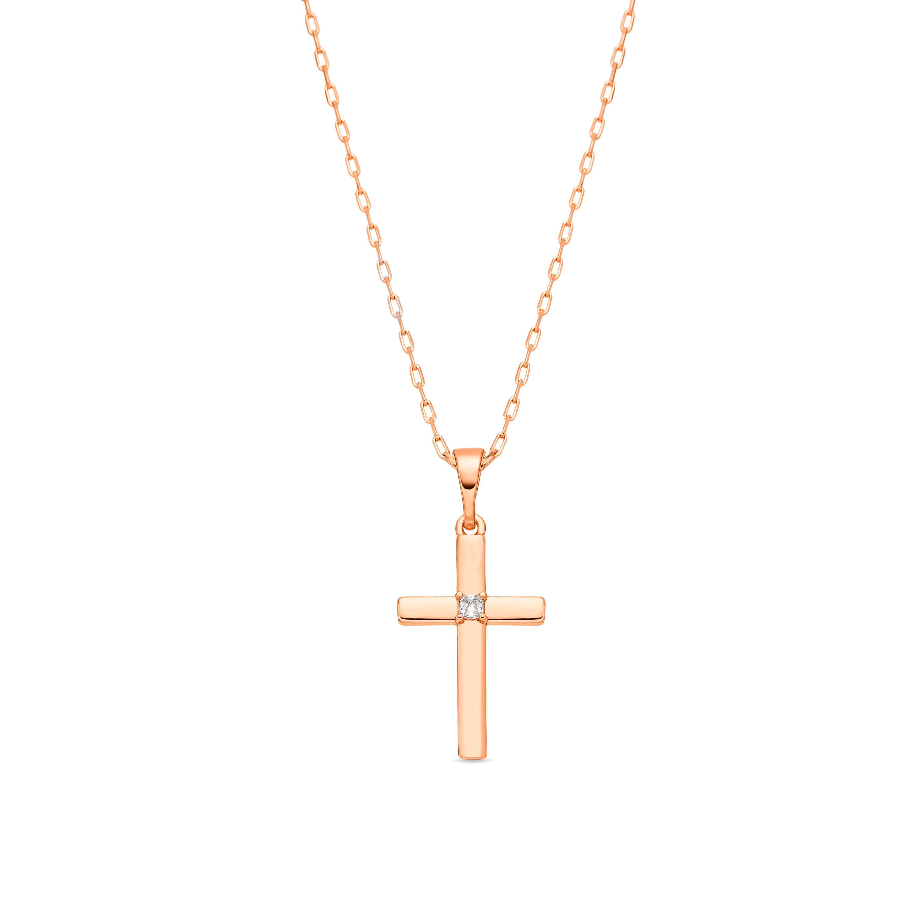 Sparkling Zirconia Necklace finished in 18k yellow gold - Buspai