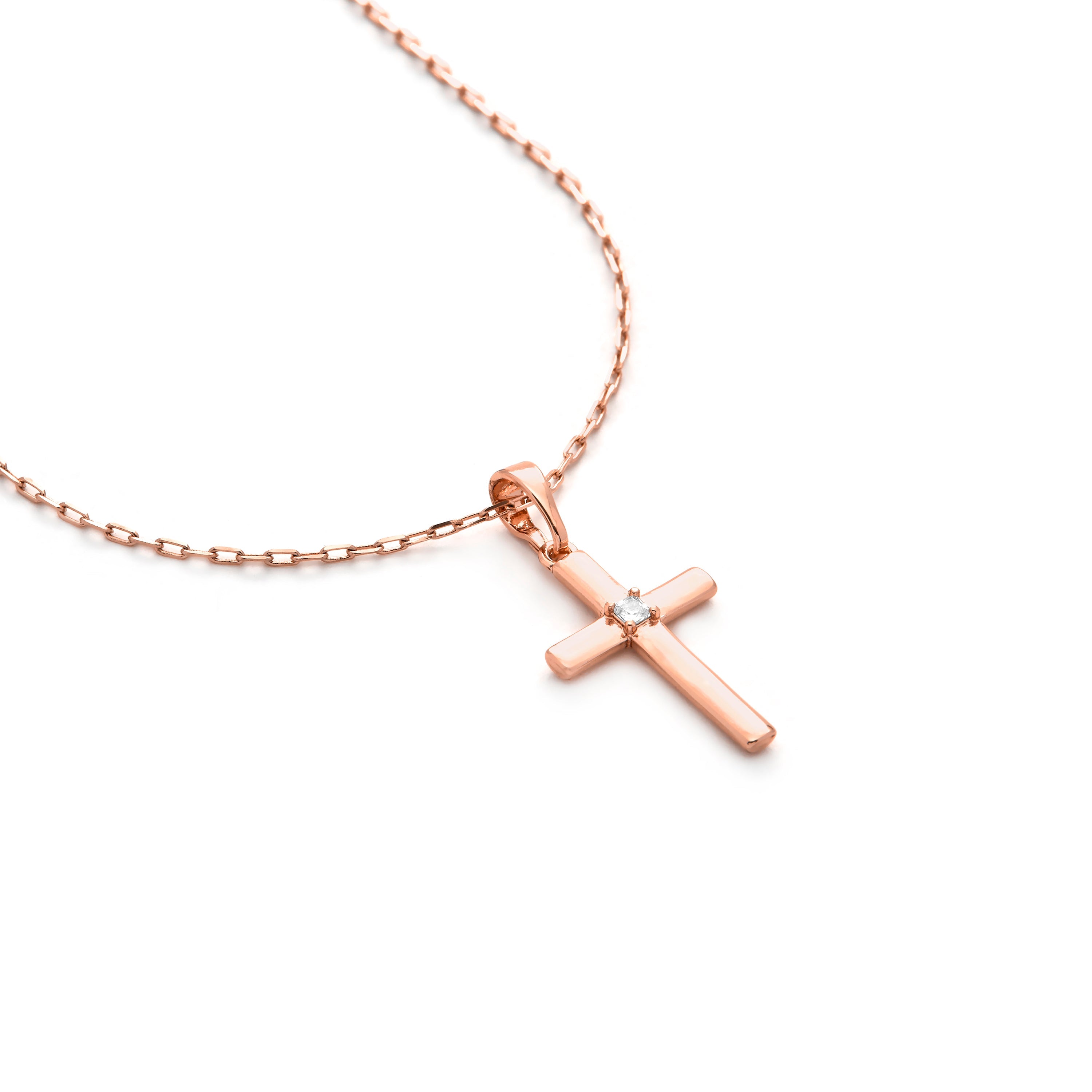 Sparkling Zirconia Necklace finished in 18k yellow gold - Buspai