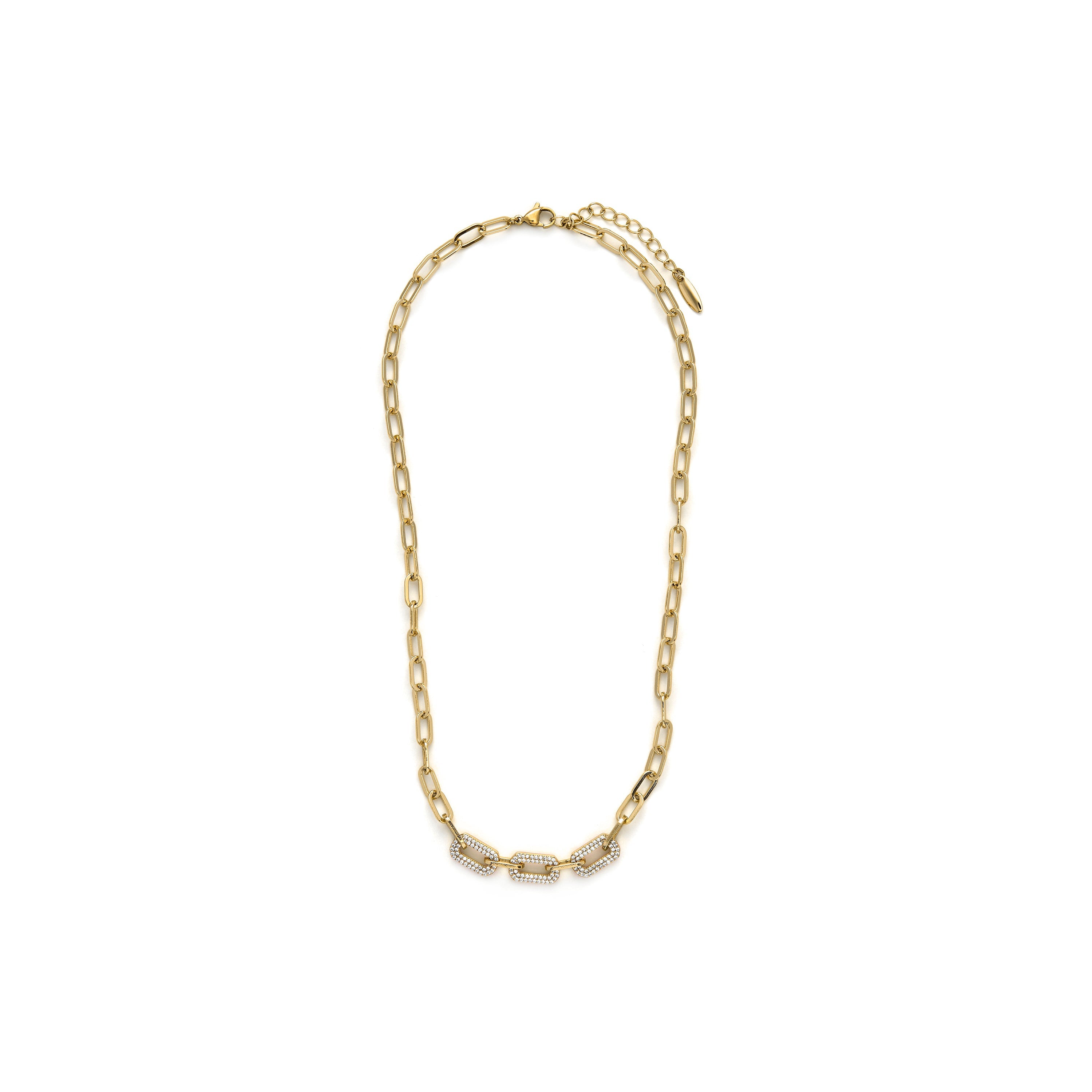 18k yellow gold-plated necklace - Nelith