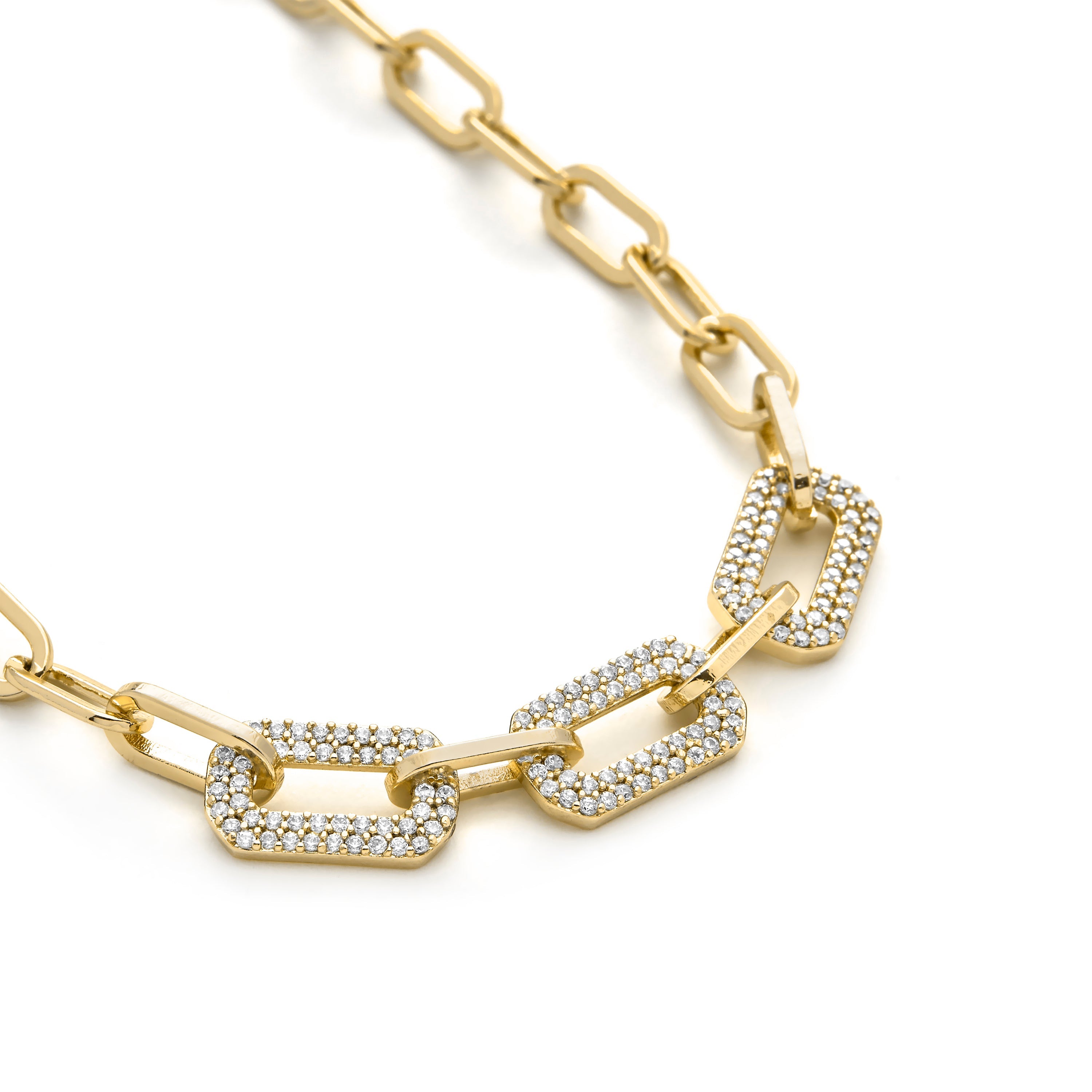 18k yellow gold-plated necklace - Nelith