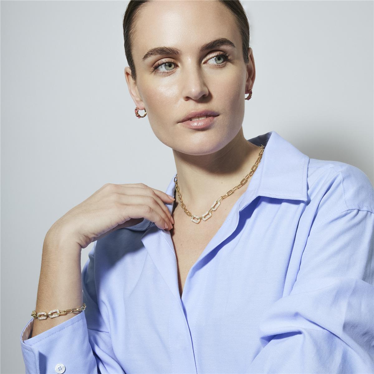 18k yellow gold-plated necklace - Nelith
